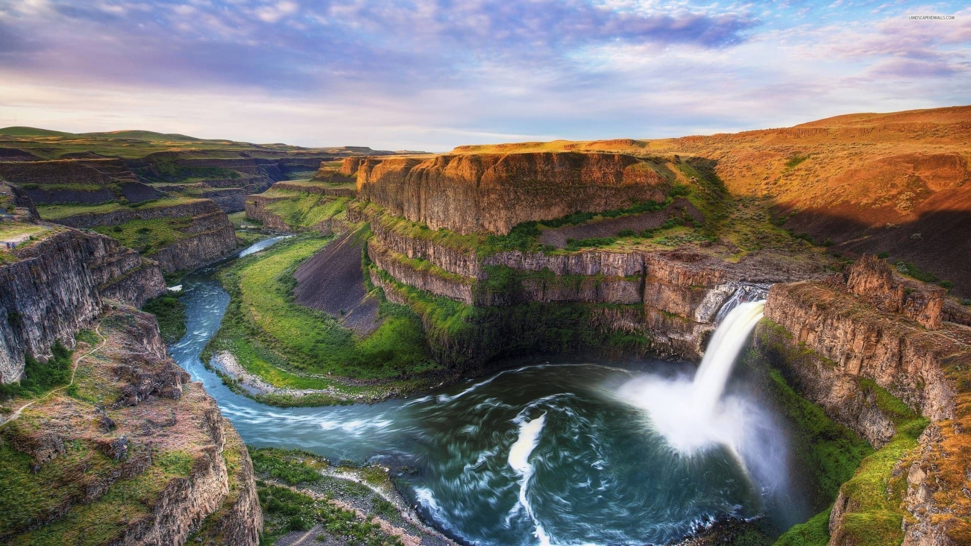 palouse falls background  for pc