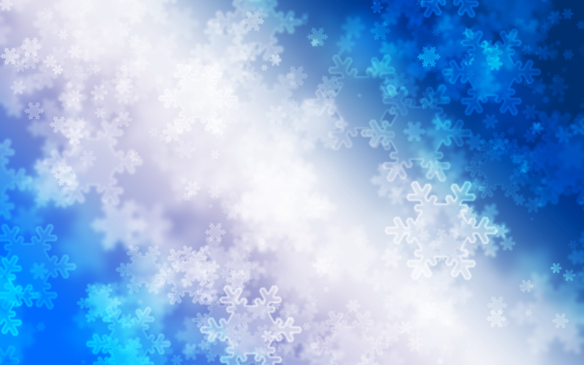 white snowflakes wallpaper, lights, spots, glare, christmas, backgrounds