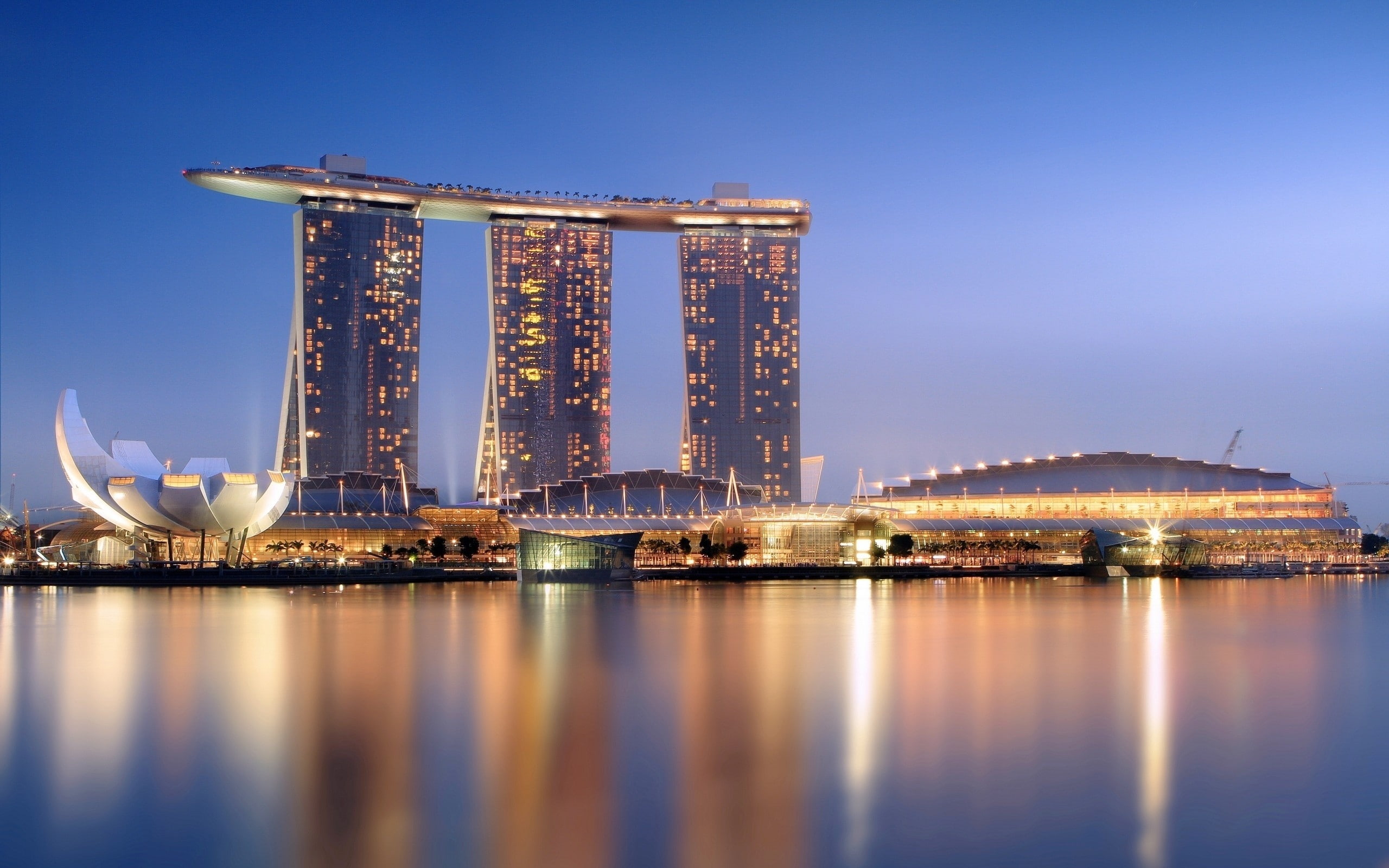 cityscapes architecture singapore marina bay sands 2560x1600  Nature Cityscapes HD Art
