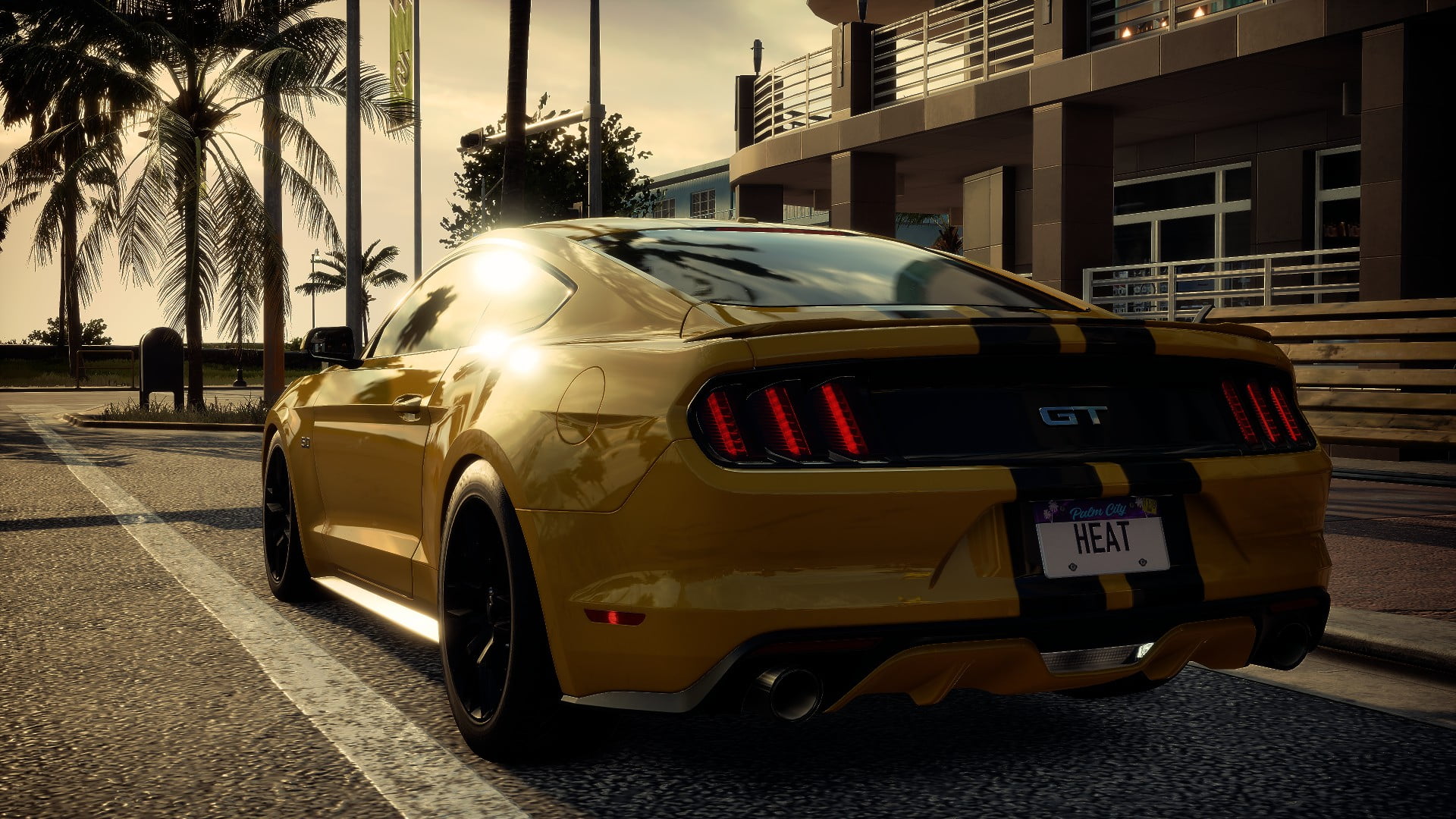 Ford Mustang, muscle cars, Need for Speed: Heat, 4K, street view