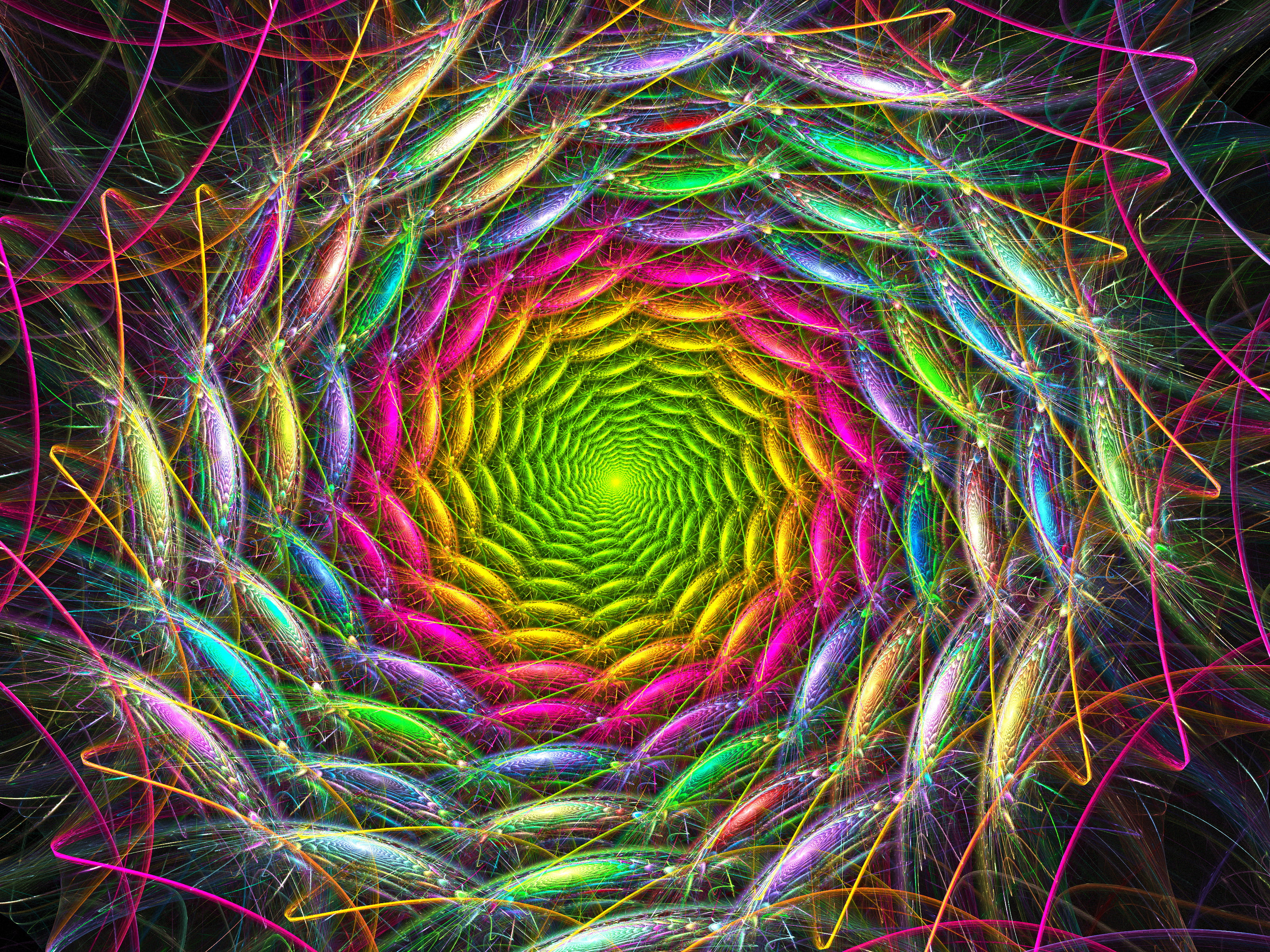 trippy, psychedelic, colorful, fractal, multi colored, full frame
