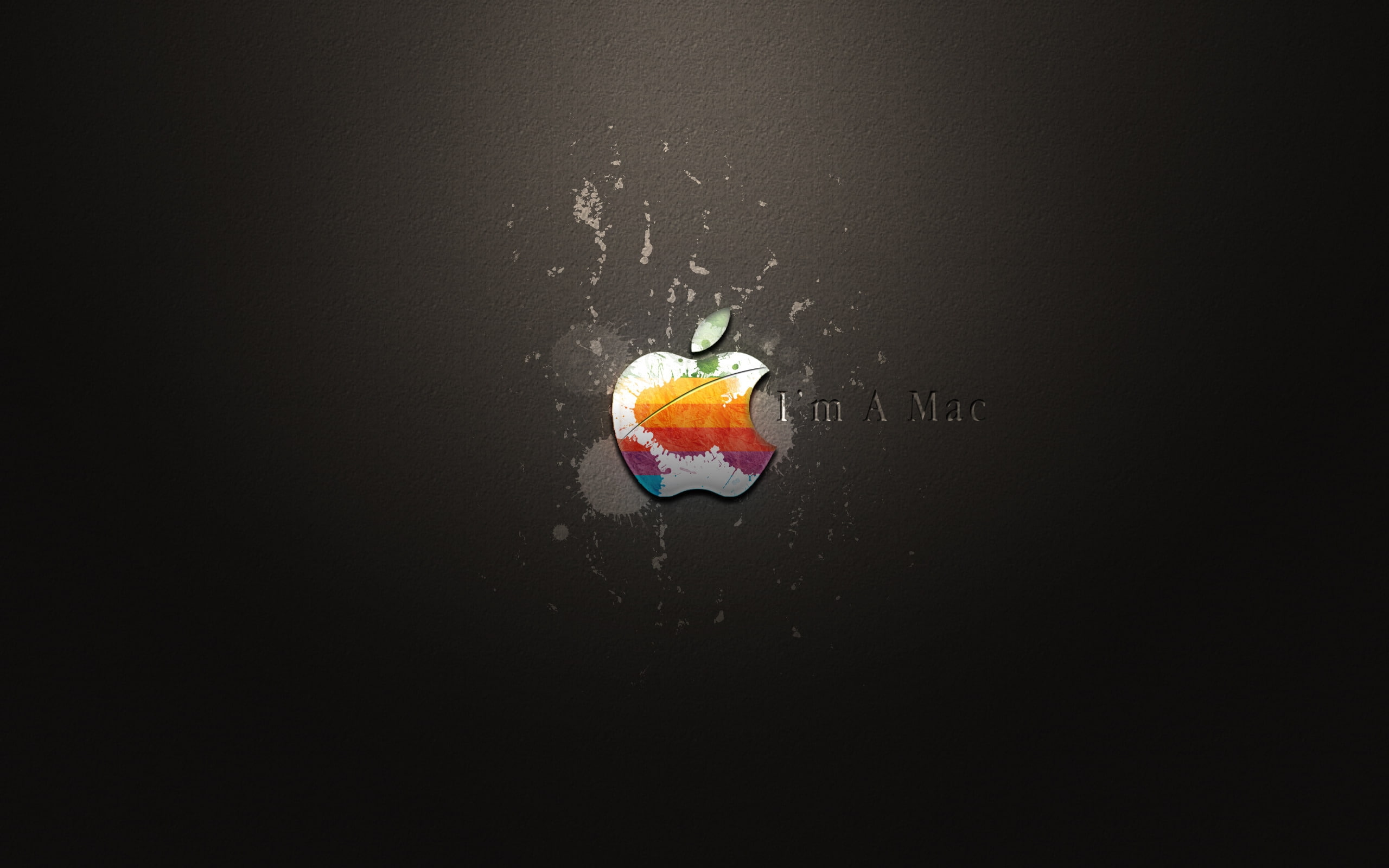 I am A Mac, apple logo, logo apple, background, desktop