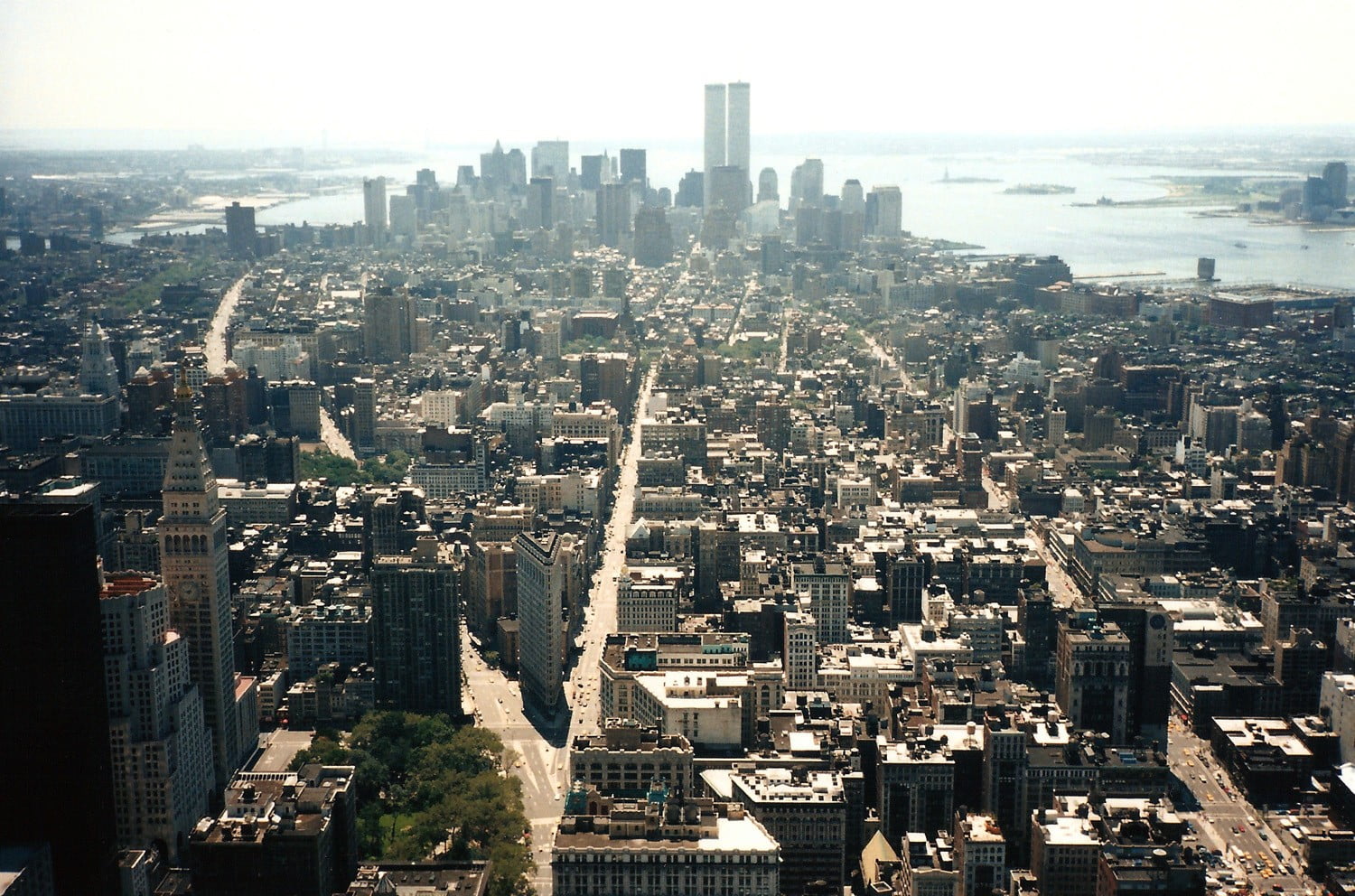 white concrete high rise buildings, cityscape, skyscraper, New York City
