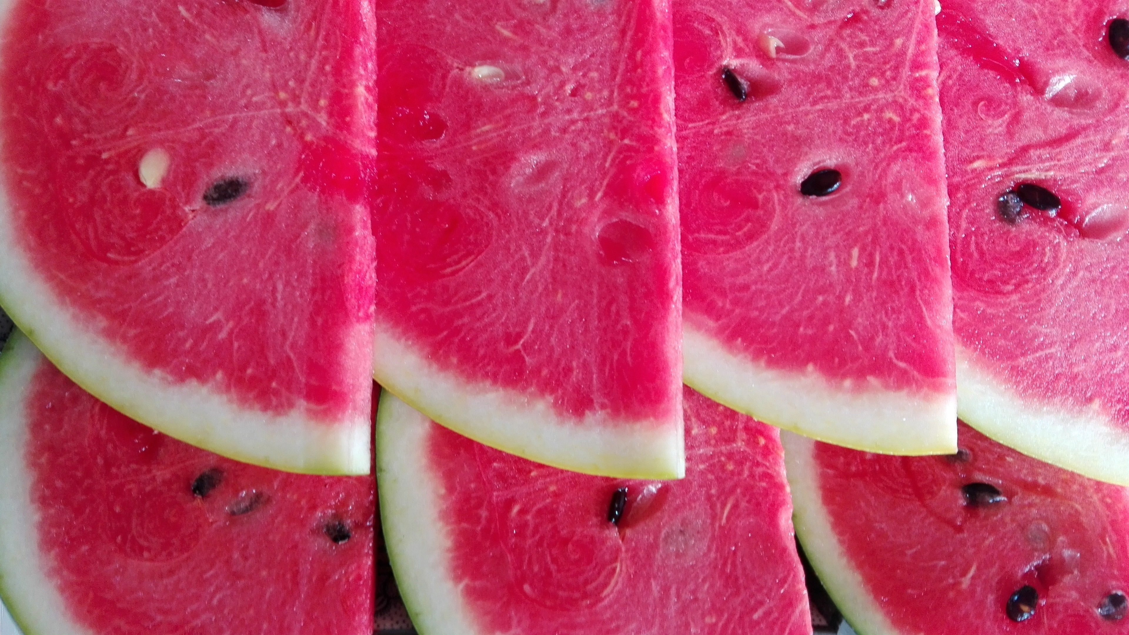 Red watermelon slice, delicious summer fruit