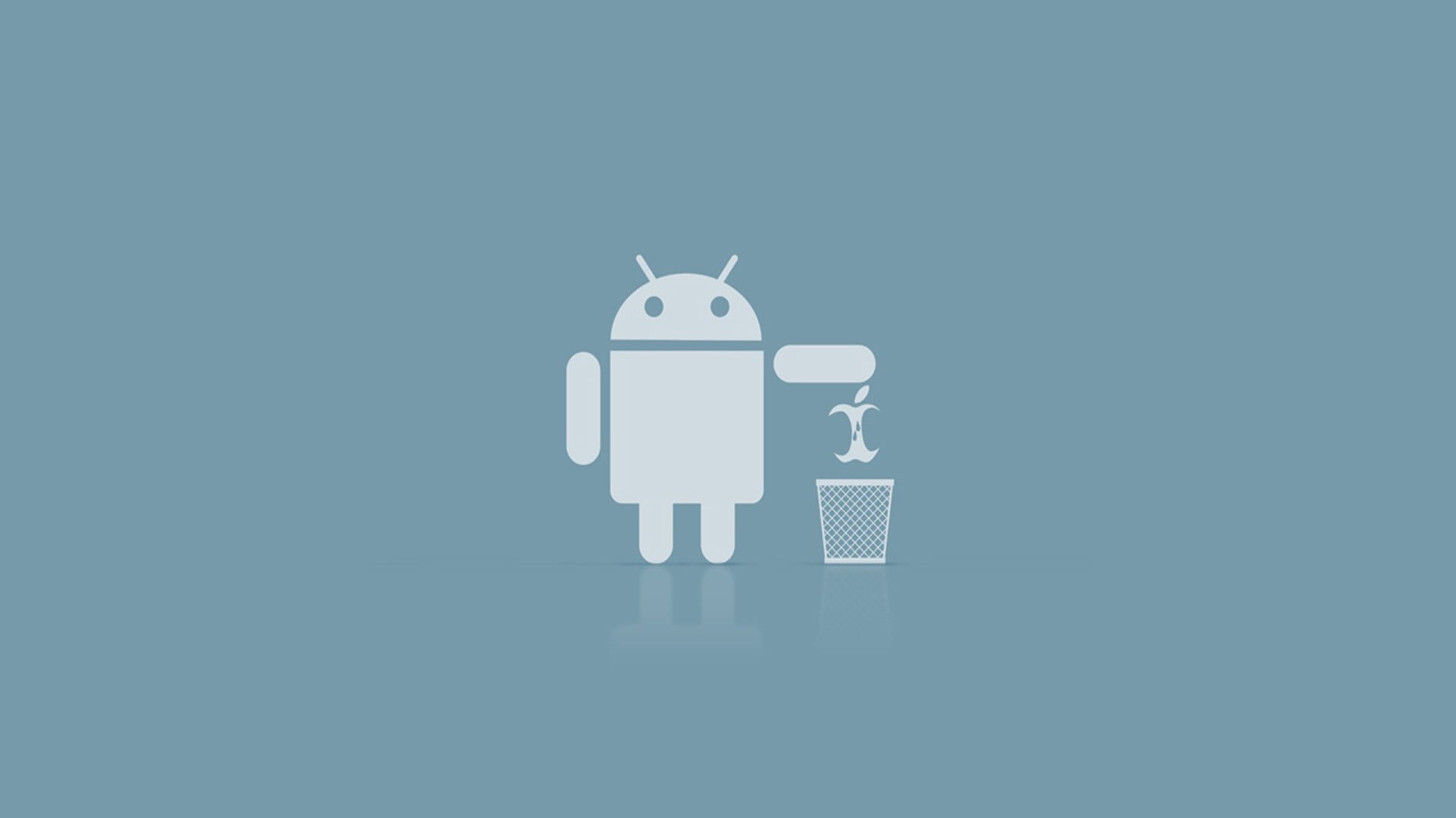 android logo, Android (operating system), minimalism, simple background