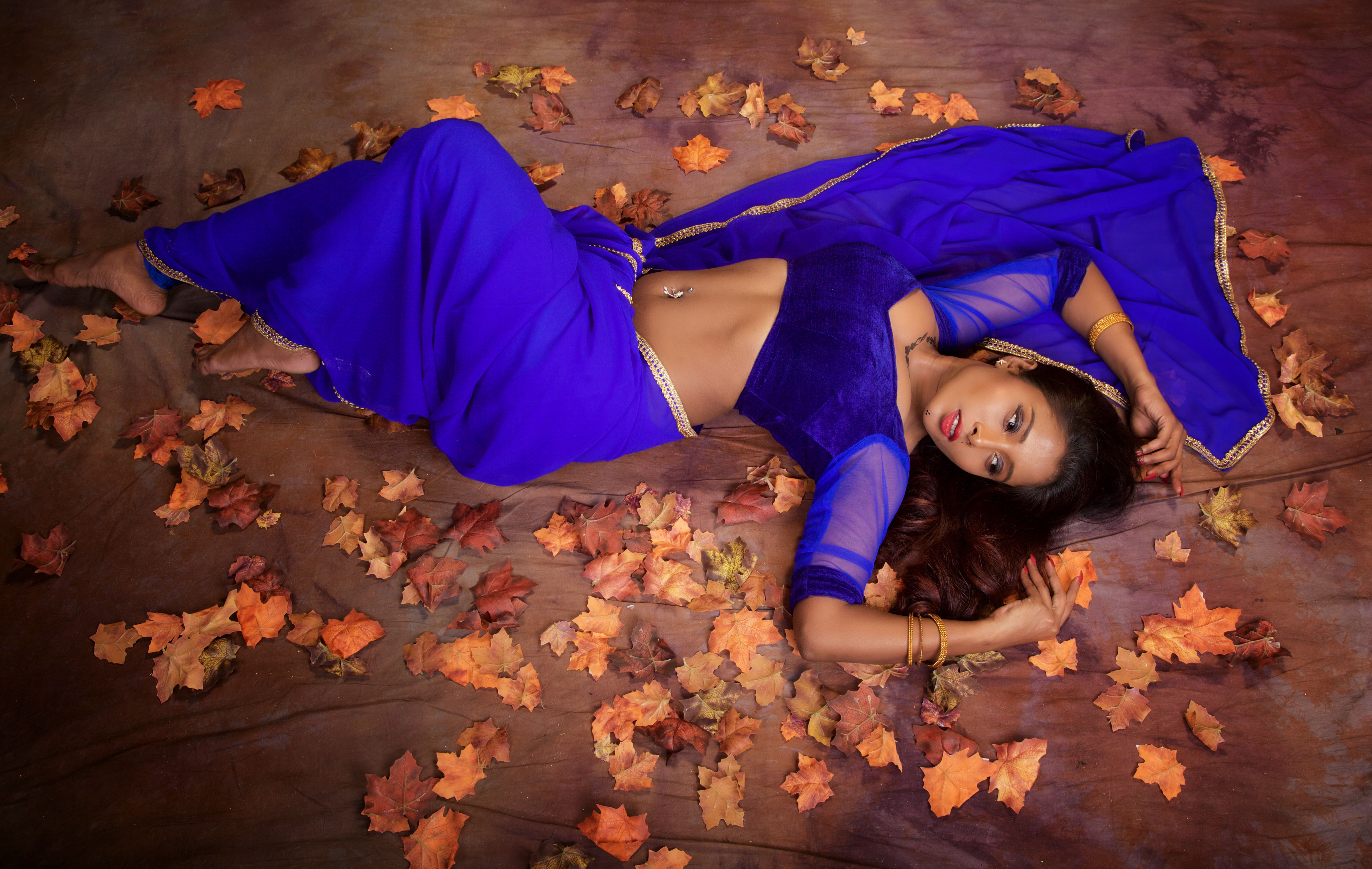 gokhale, nikita, lying down, one person, autumn, young adult