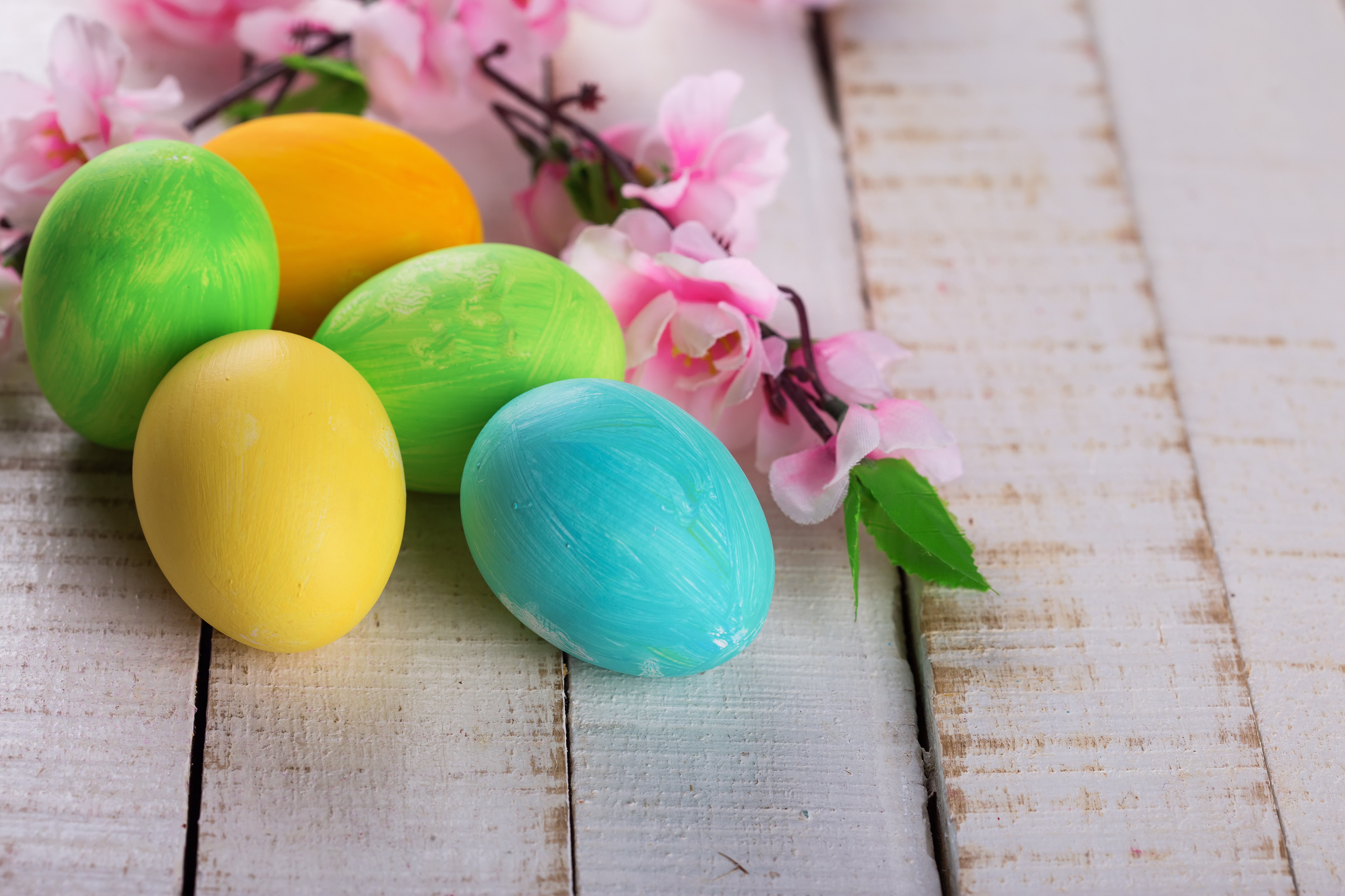 flowers, eggs, Easter, Easter eggs