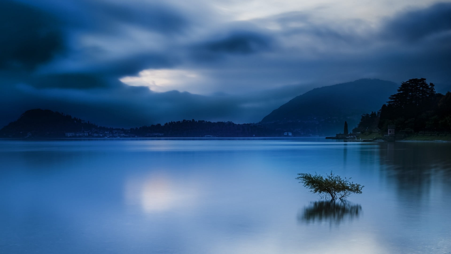 body of water, landscape, nature, blue, lake, Italy, mountains