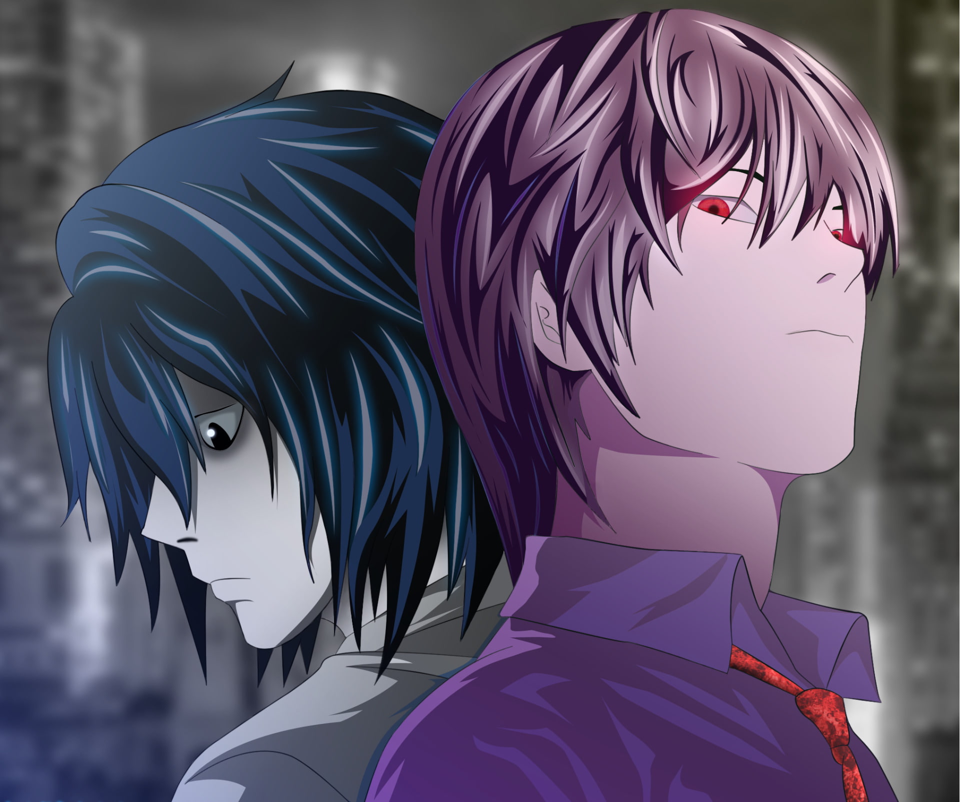 Anime, Death Note, Kira (Death Note), L (Death Note), Light Yagami