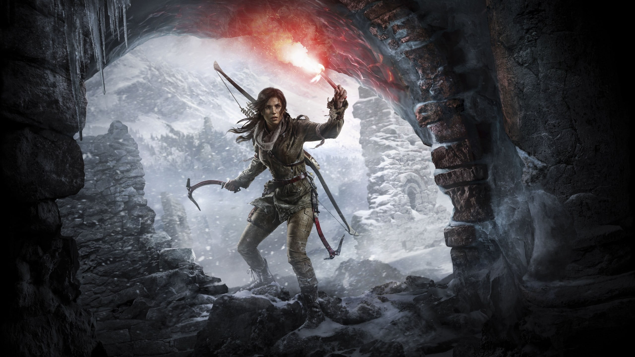 Rise of the Tomb Raider wallpaper, Lara Croft, video games, one person