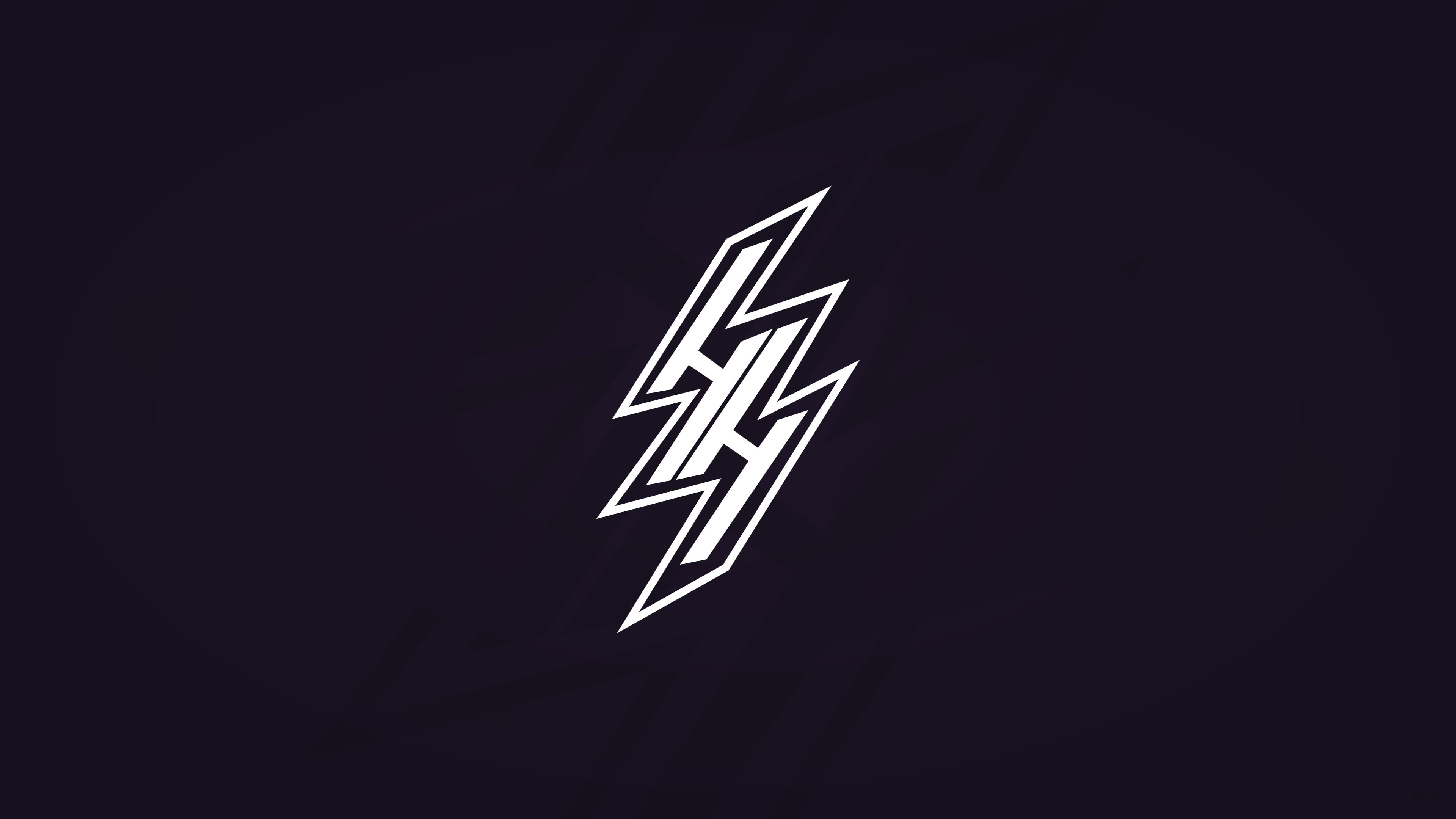 logo, simple background, vector, Hentai Haven, purple background