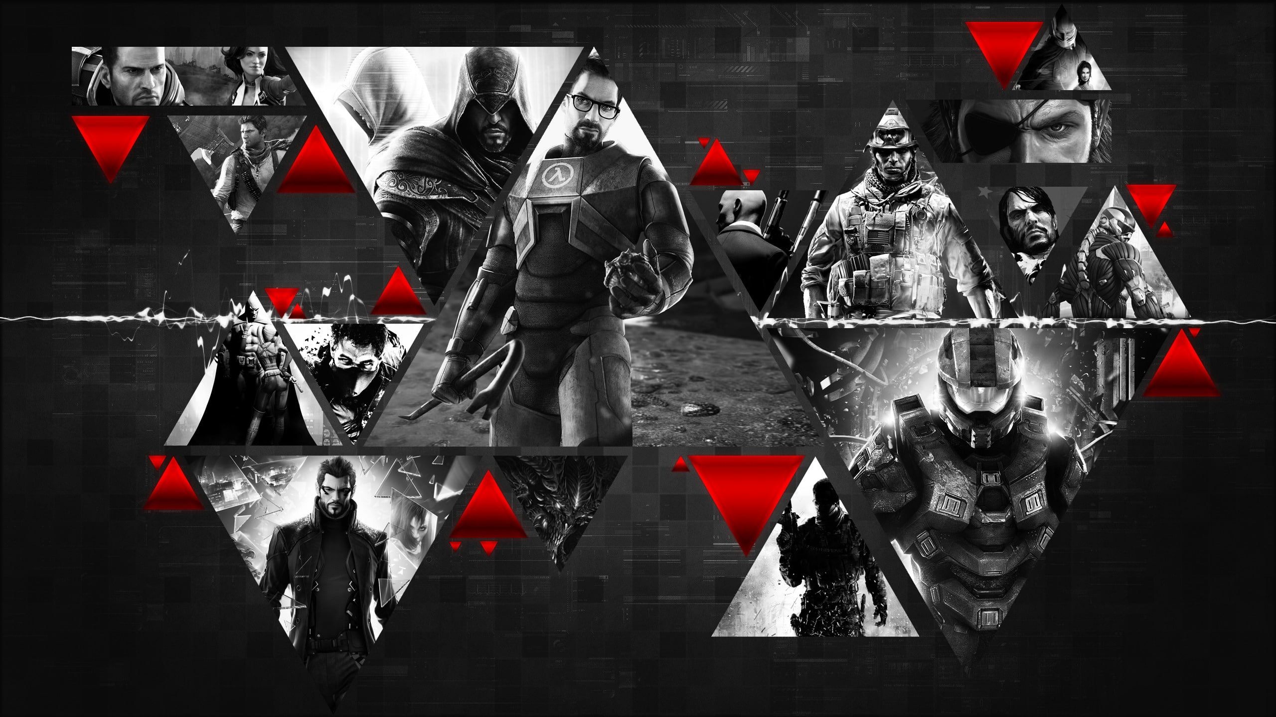 Hitman, Crysis, Halo, Assassins Creed, Half-Life, Games, Mass Effect