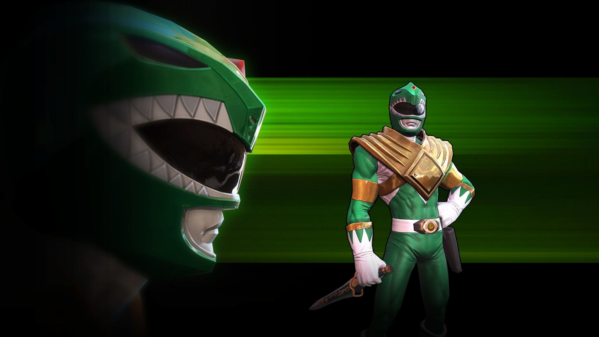 game, armor, weapon, Power Rangers, green ranger, dagger, Power Rangers: Legacy Wars