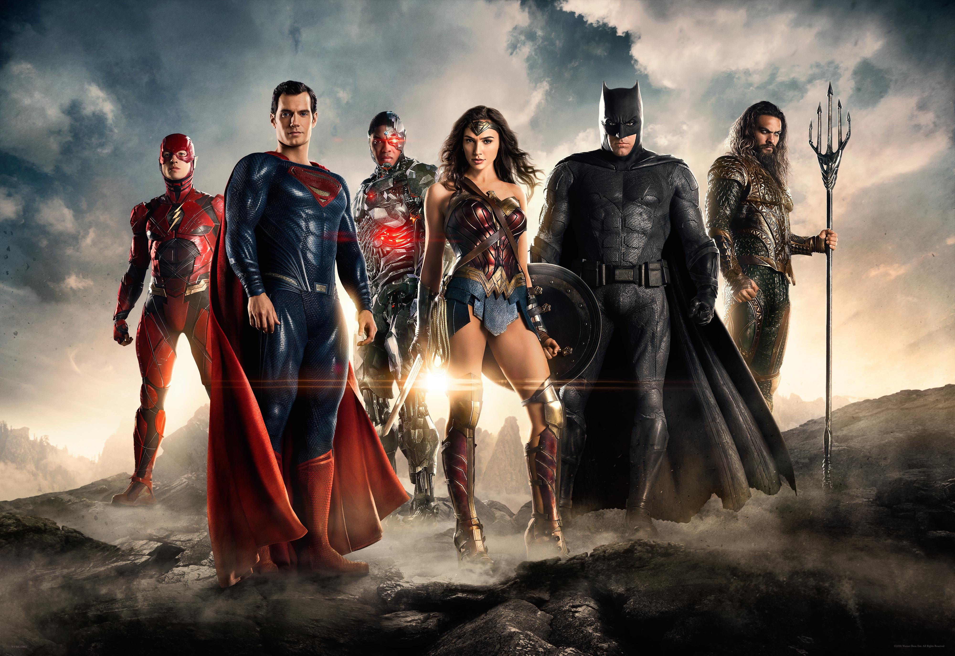 Aquaman, Wonder Woman, Justice League, Flash, Superman, 2017 Movies