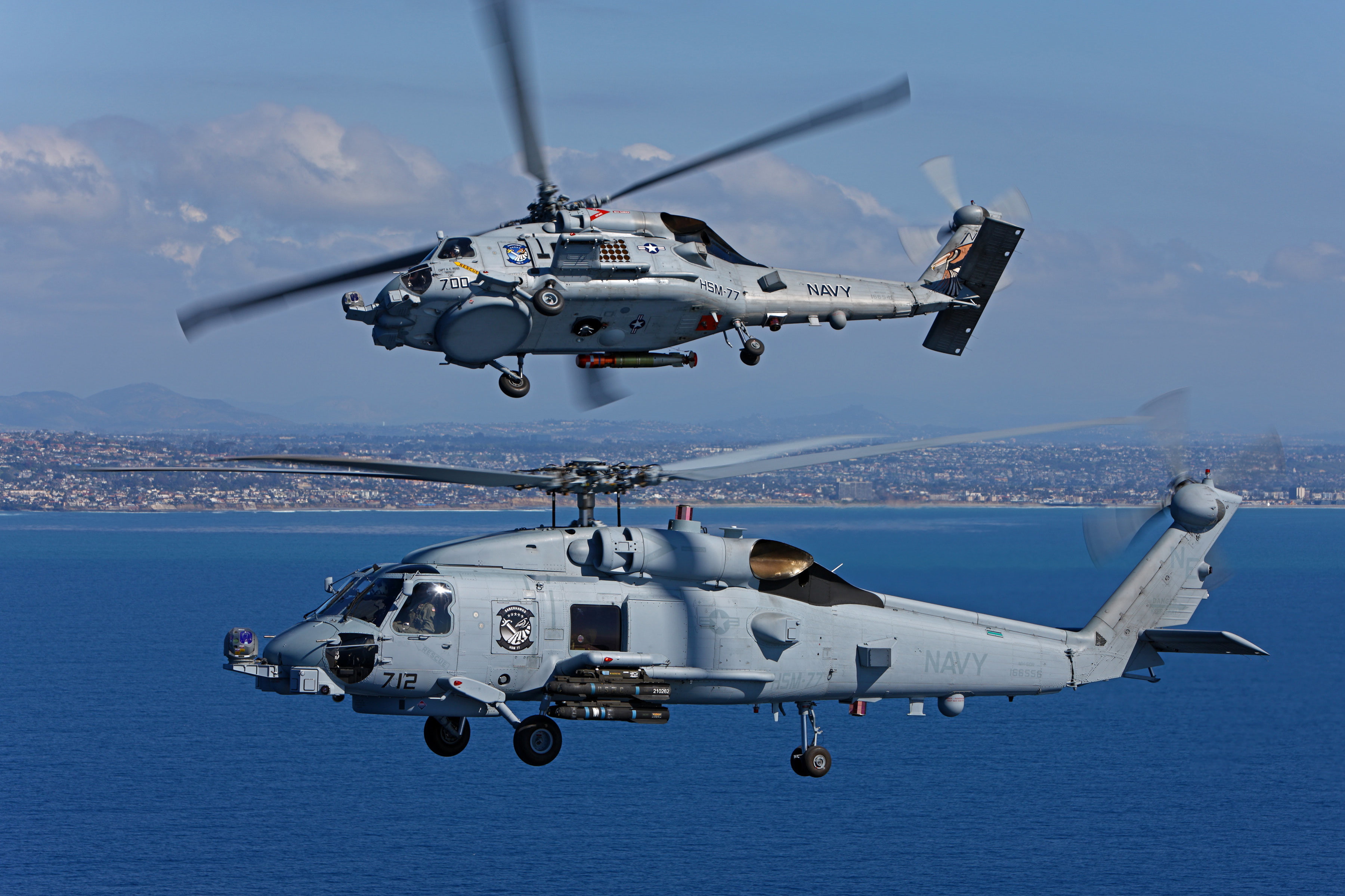 flight, pair, helicopter, multipurpose, Seahawk, 