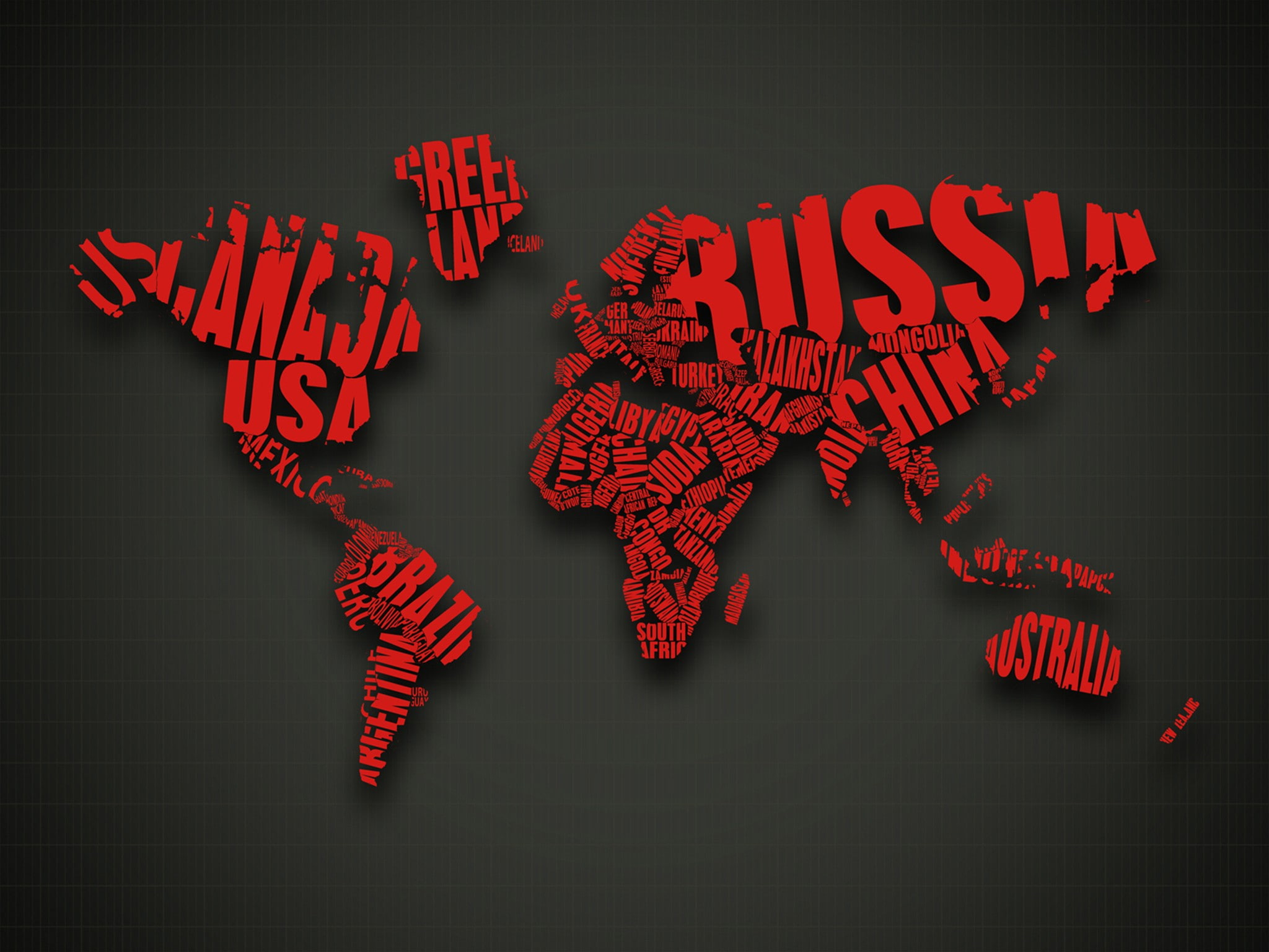 abstract, cgi, map, red, text, typography, world