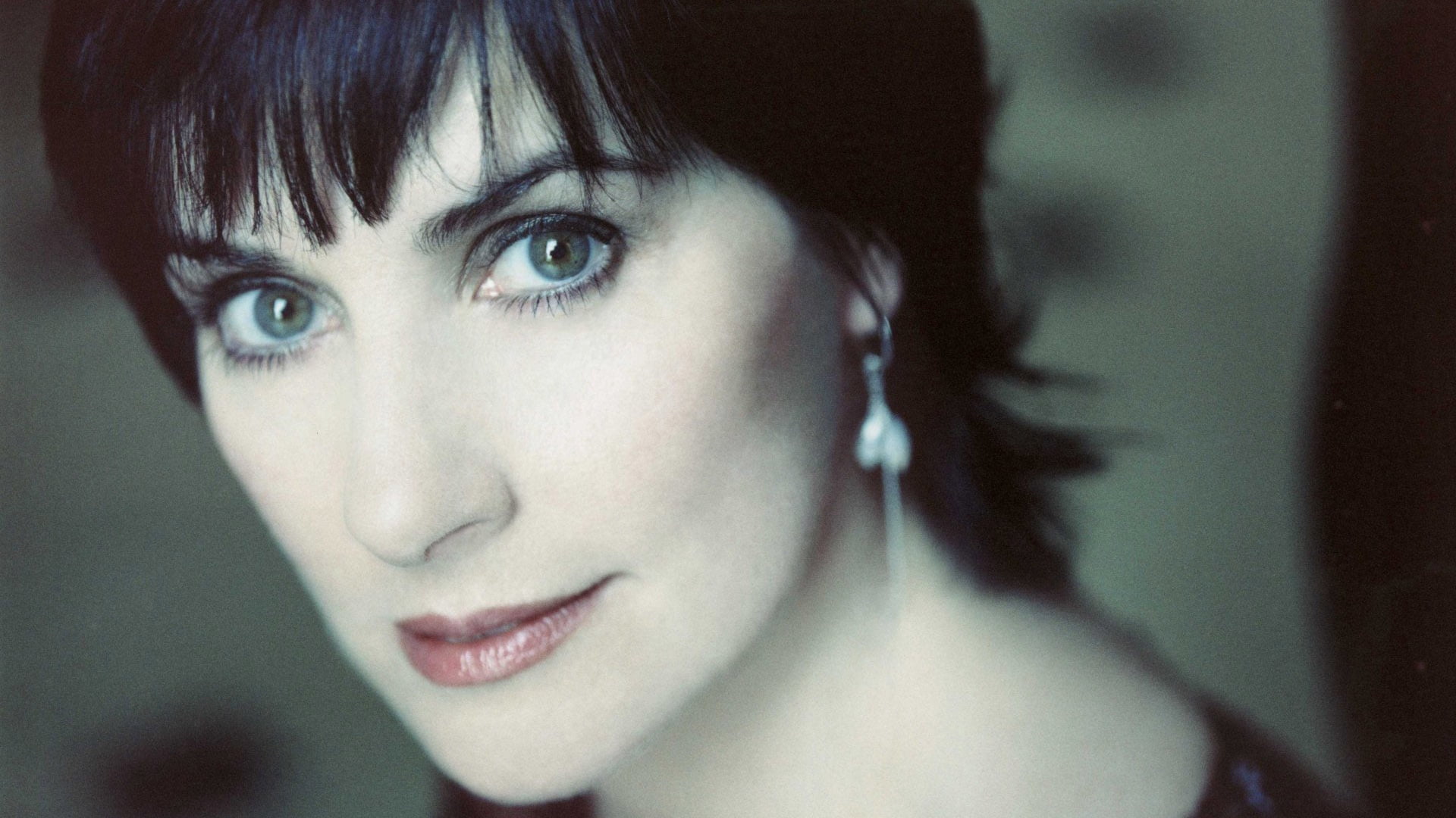 women's red lipstick, enya, singer, face, brunette, people, one Person
