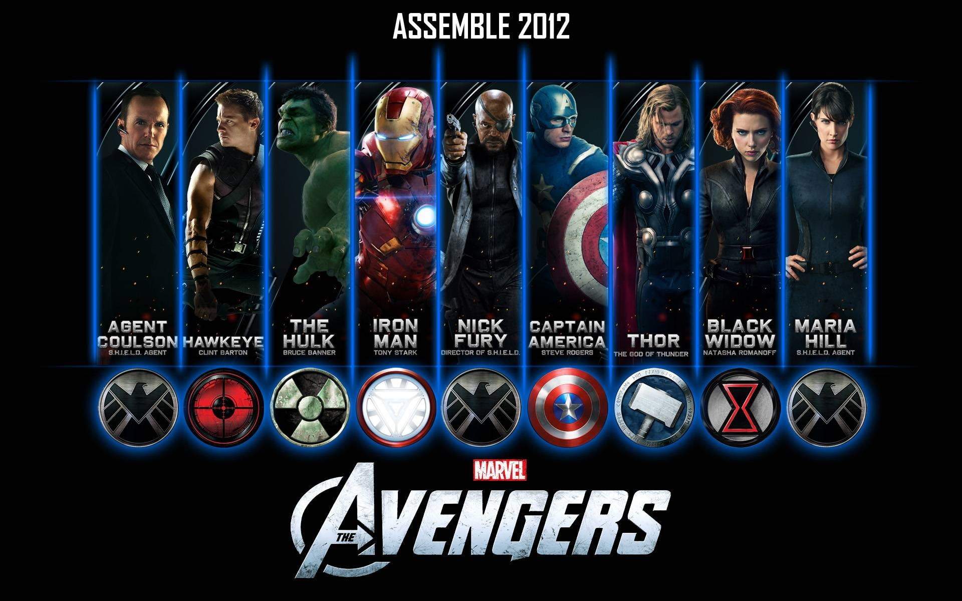 The Avengers, Iron Man, Hulk, Thor, Hawkeye, Captain America