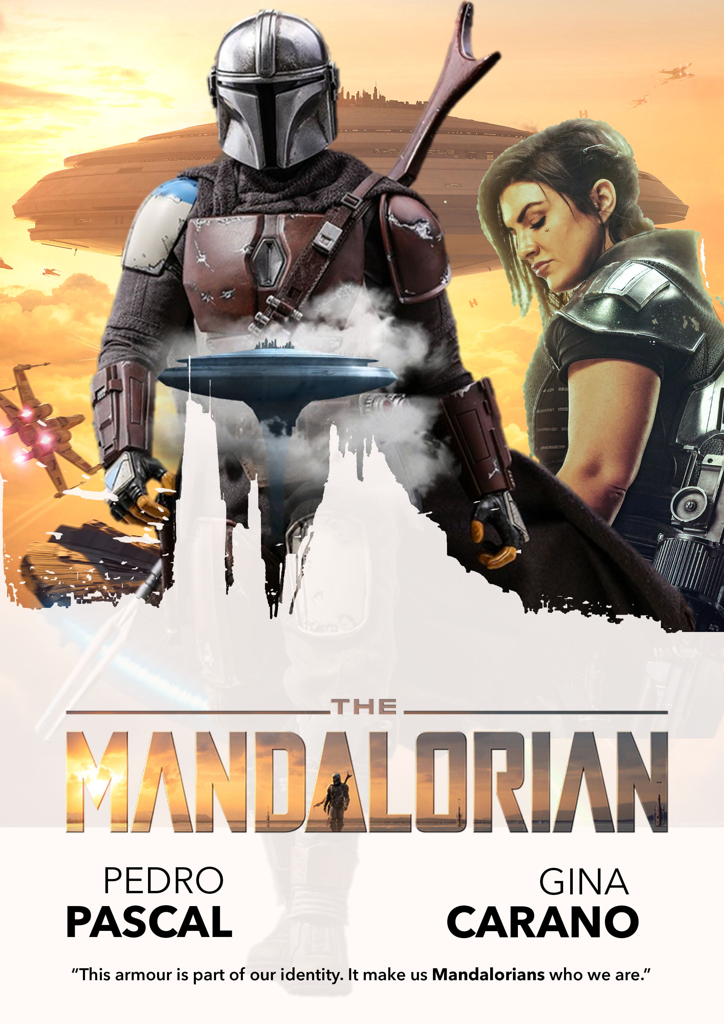 Star Wars, fan art, Mandalorians, The Mandalorian