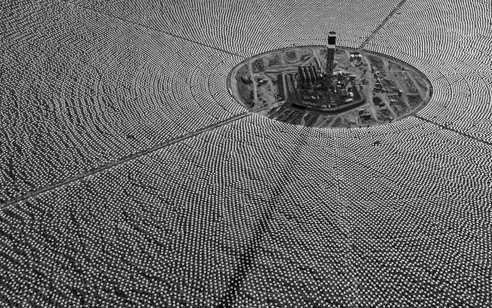 grey steel hole cover, photography, monochrome, aerial view, pattern