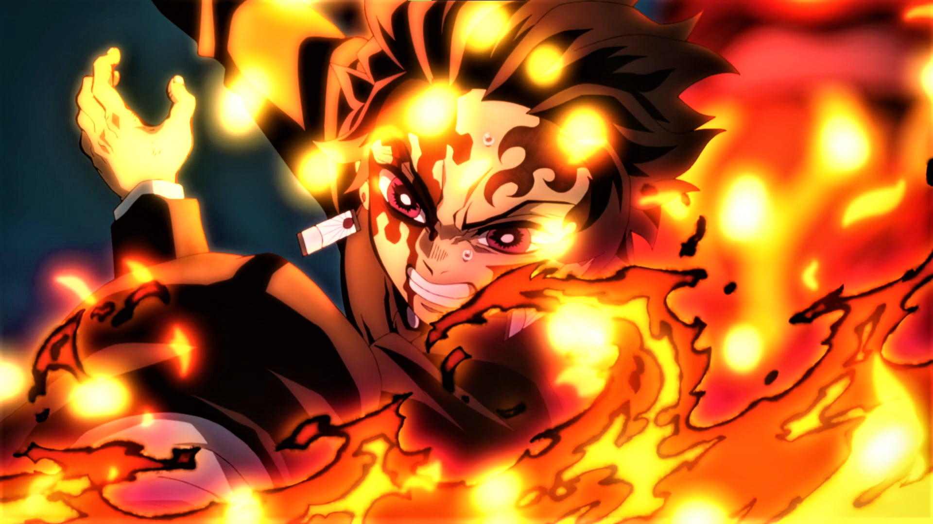 Free download | HD wallpaper: Kimetsu no Yaiba, Kamado Tanjiro, fire ...