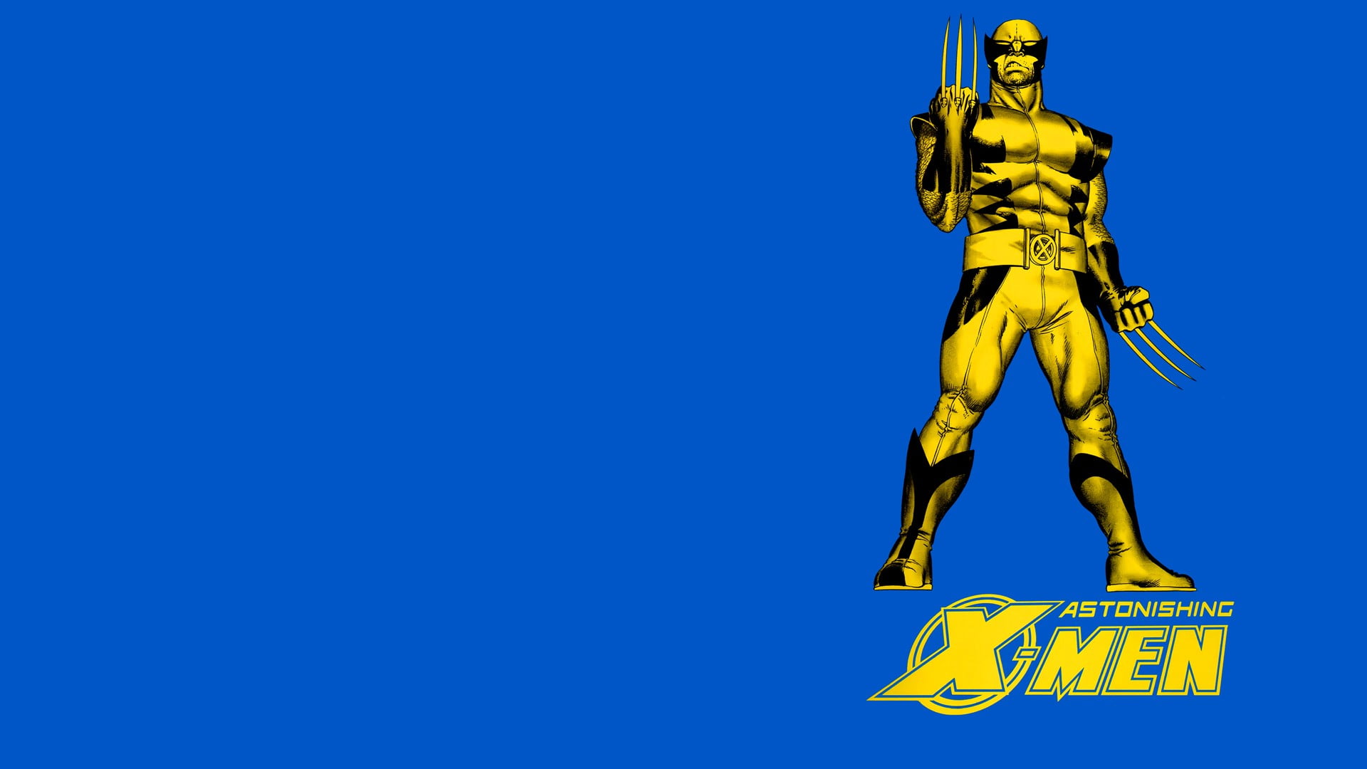 X-men wallpaper, comics, Wolverine, human representation, blue
