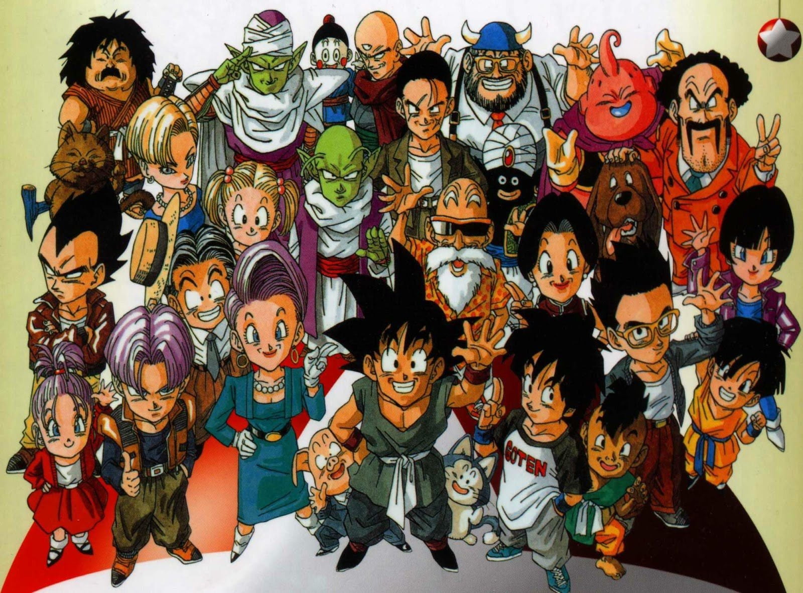 Dragon Ball Z characters illustraion, people, multi Colored, illustration