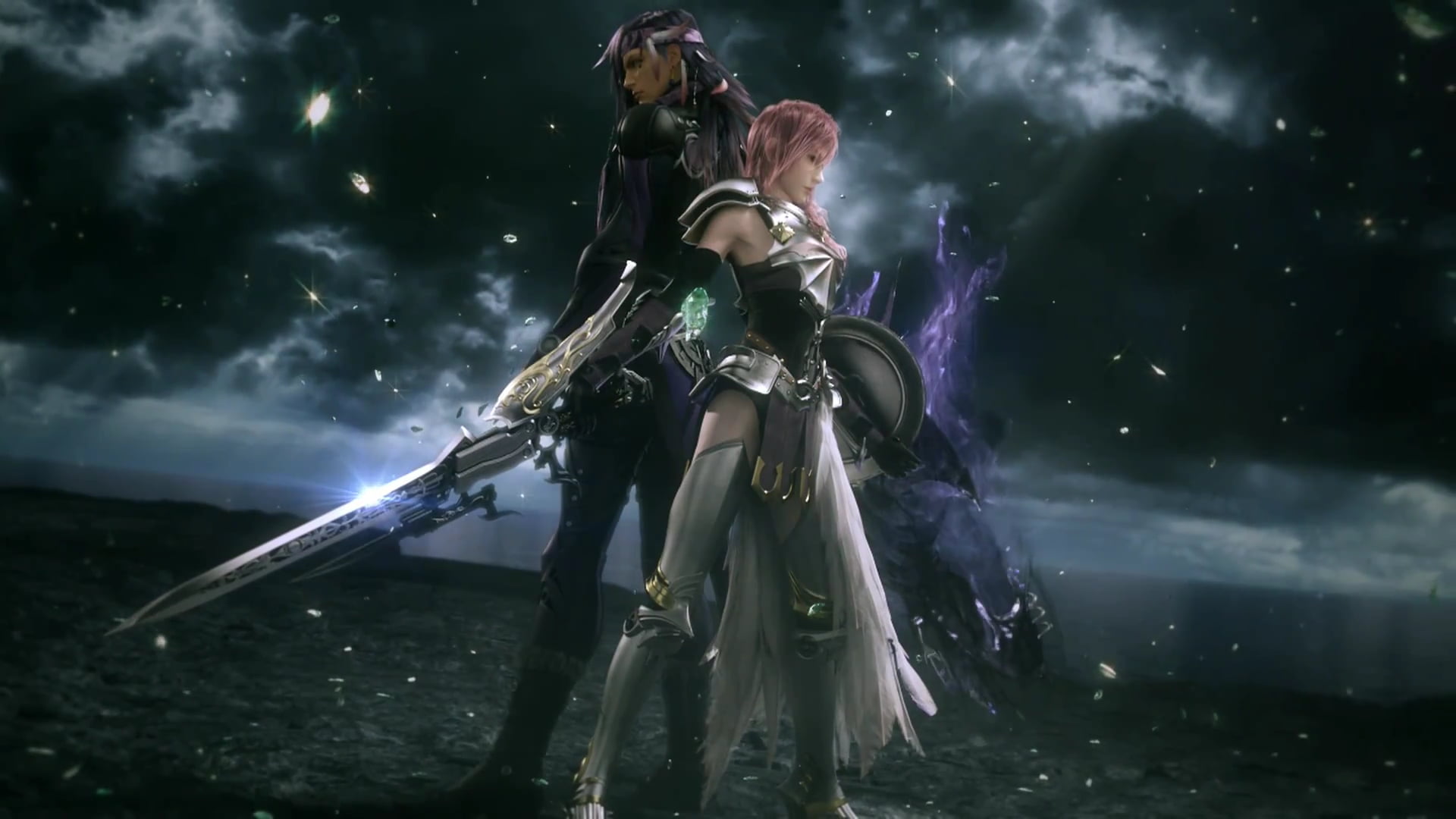 Final Fantasy XIII, Claire Farron, video games, two people