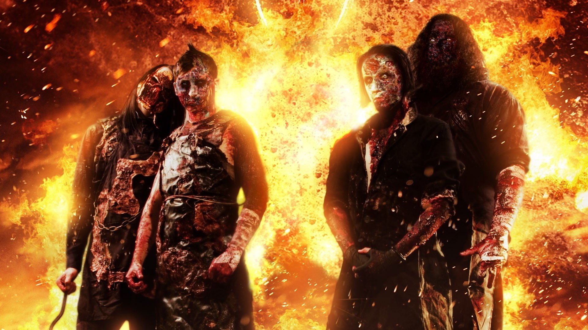 ashes, dawn, explosion, fire