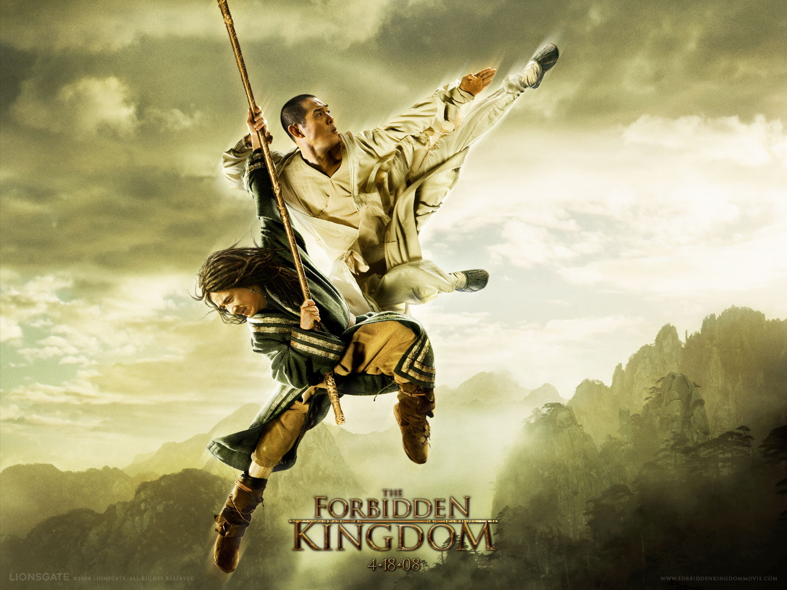 Jackie Chan, Jet Li, movies, The Forbidden Kingdom, martial arts