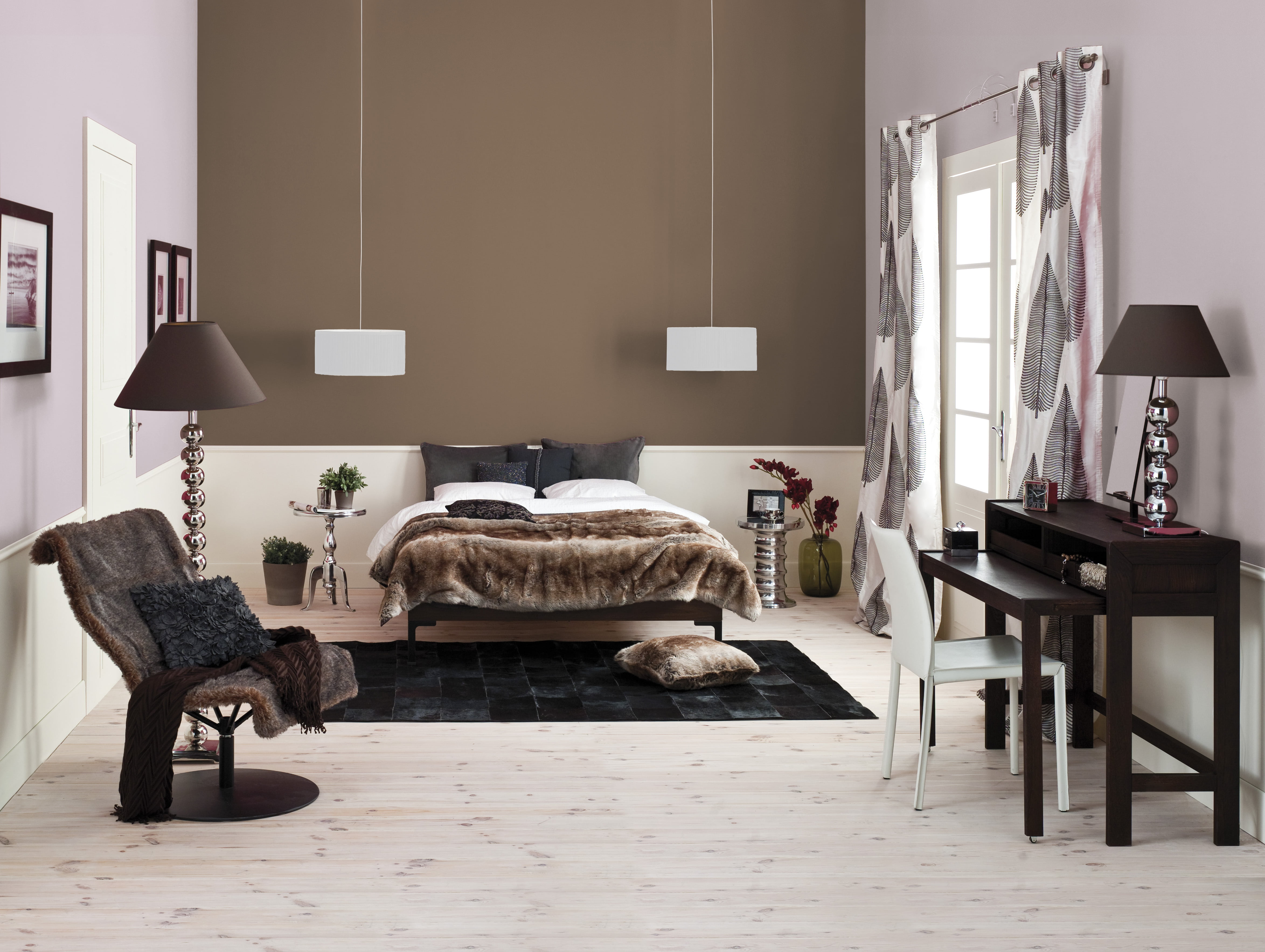 5-piece brown furniture bedroom set, design, house, style, Villa
