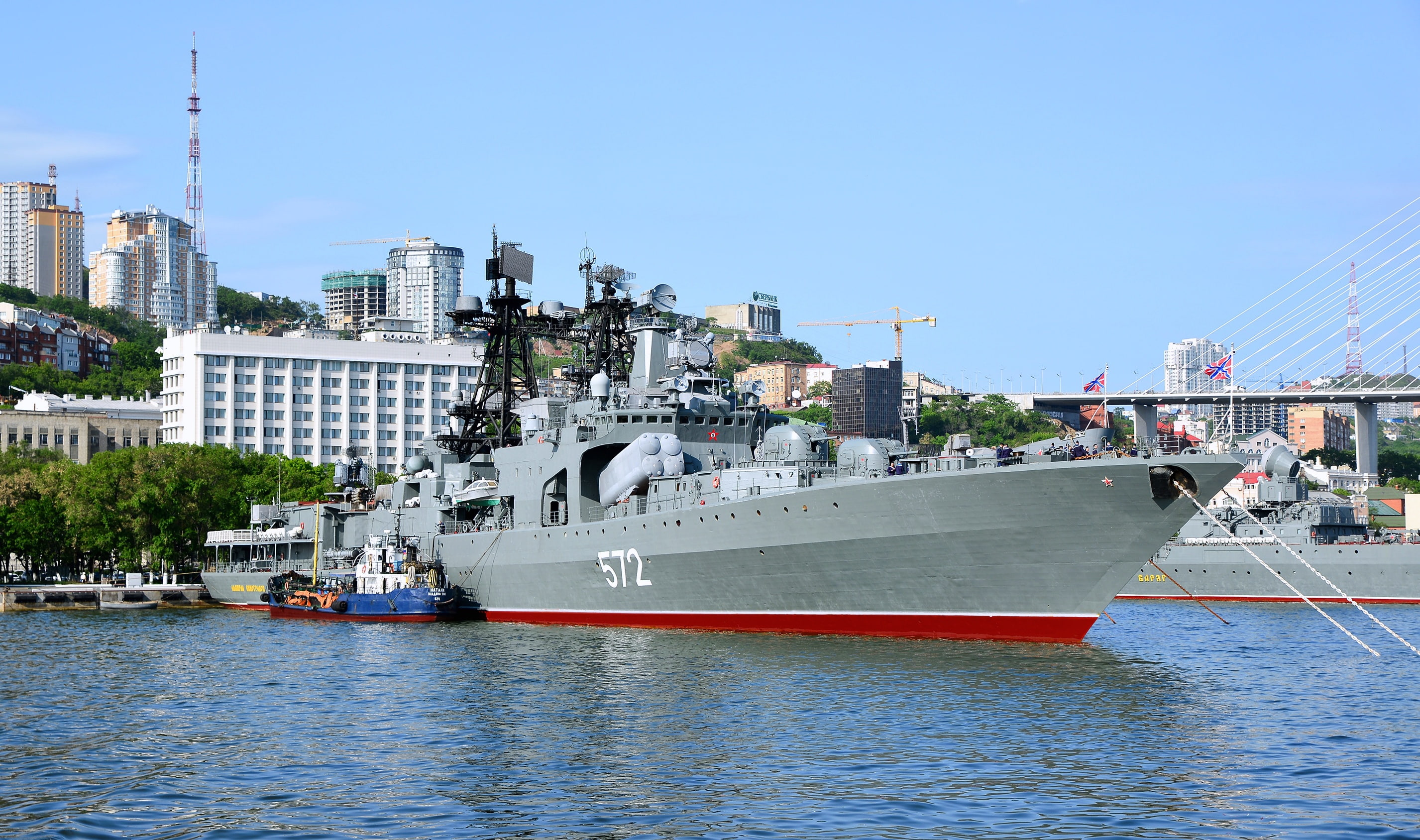 ship, large, Navy, anti-submarine, Vladivostok, project 1155
