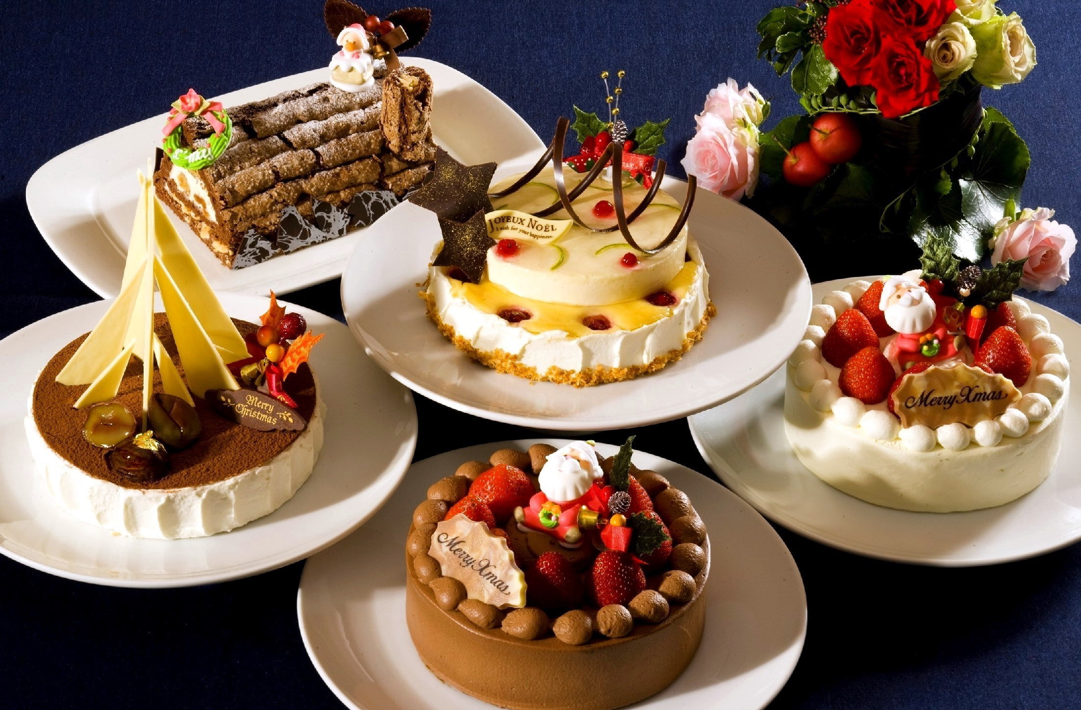 assorted baked cakes, chocolate, strawberry, decoration, sweet