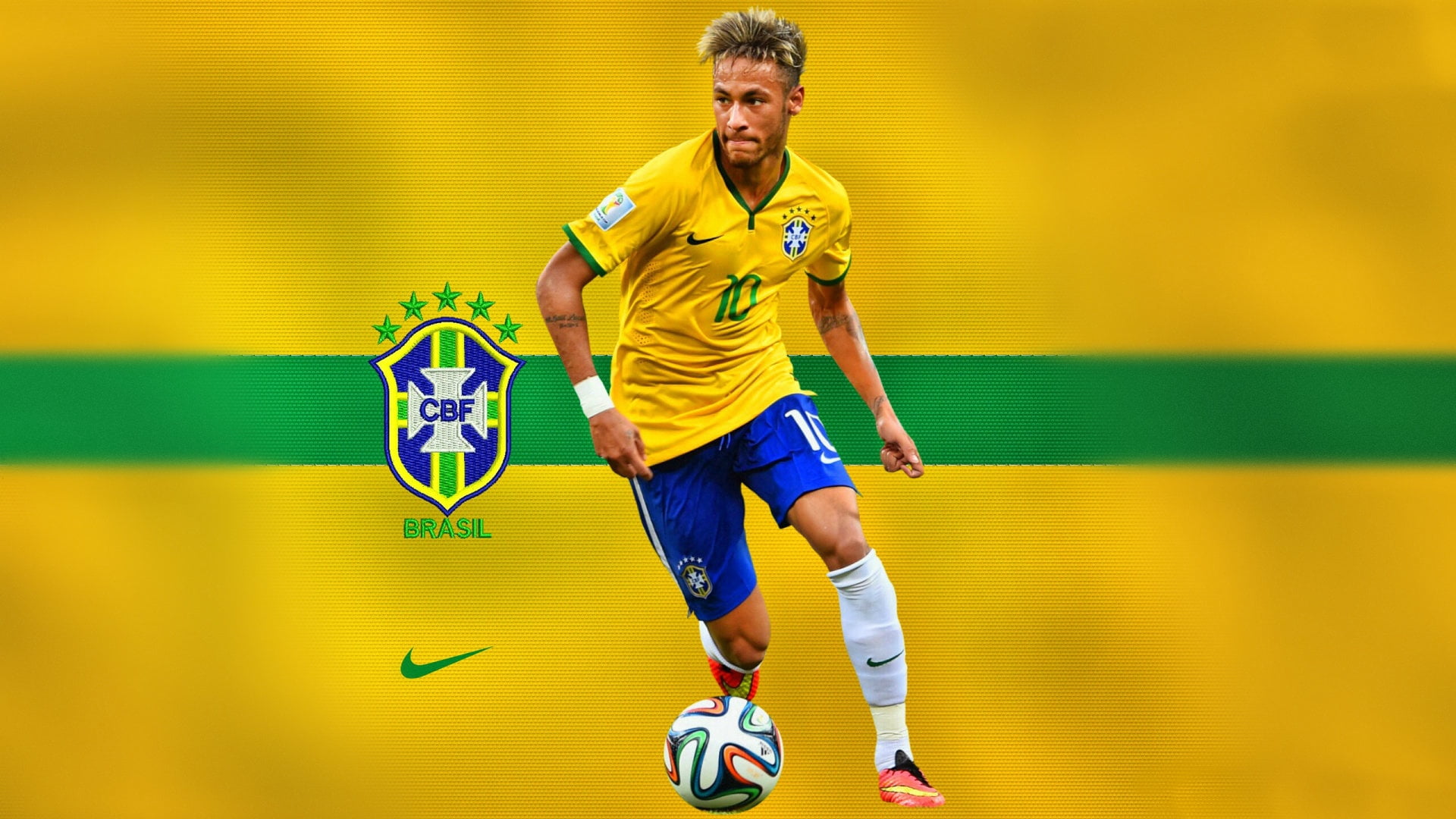 CBF Brasil soccer player wallpaper, neymar, barcelona, brazil