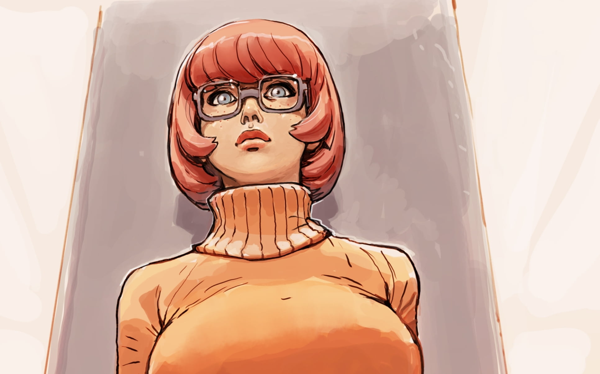 Free Download Hd Wallpaper Scooby Doo Velma Dinkley Chest Girl Art Glasses Joel27