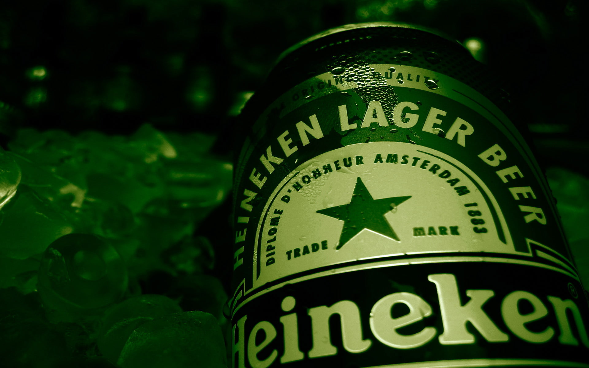 green, bottle, beer, heineken