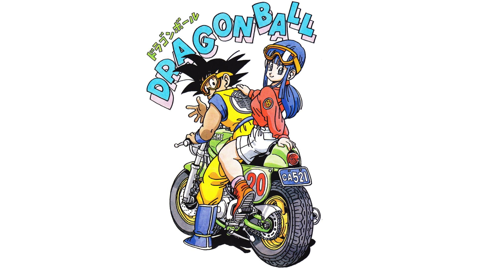 Son Goku, Dragon Ball, Bulma, Chi, Anime, Motorcycle