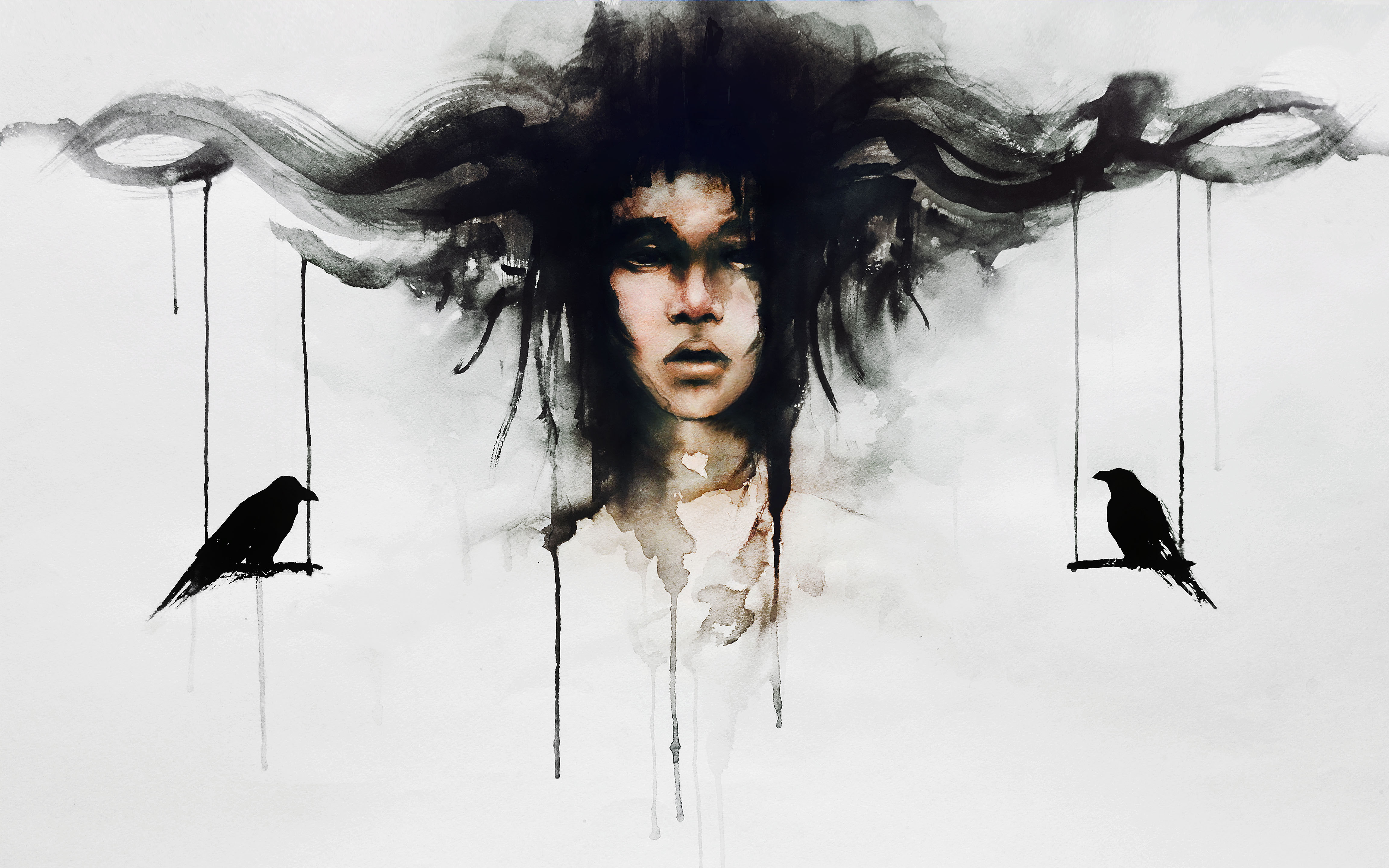 swing, crows, Guy