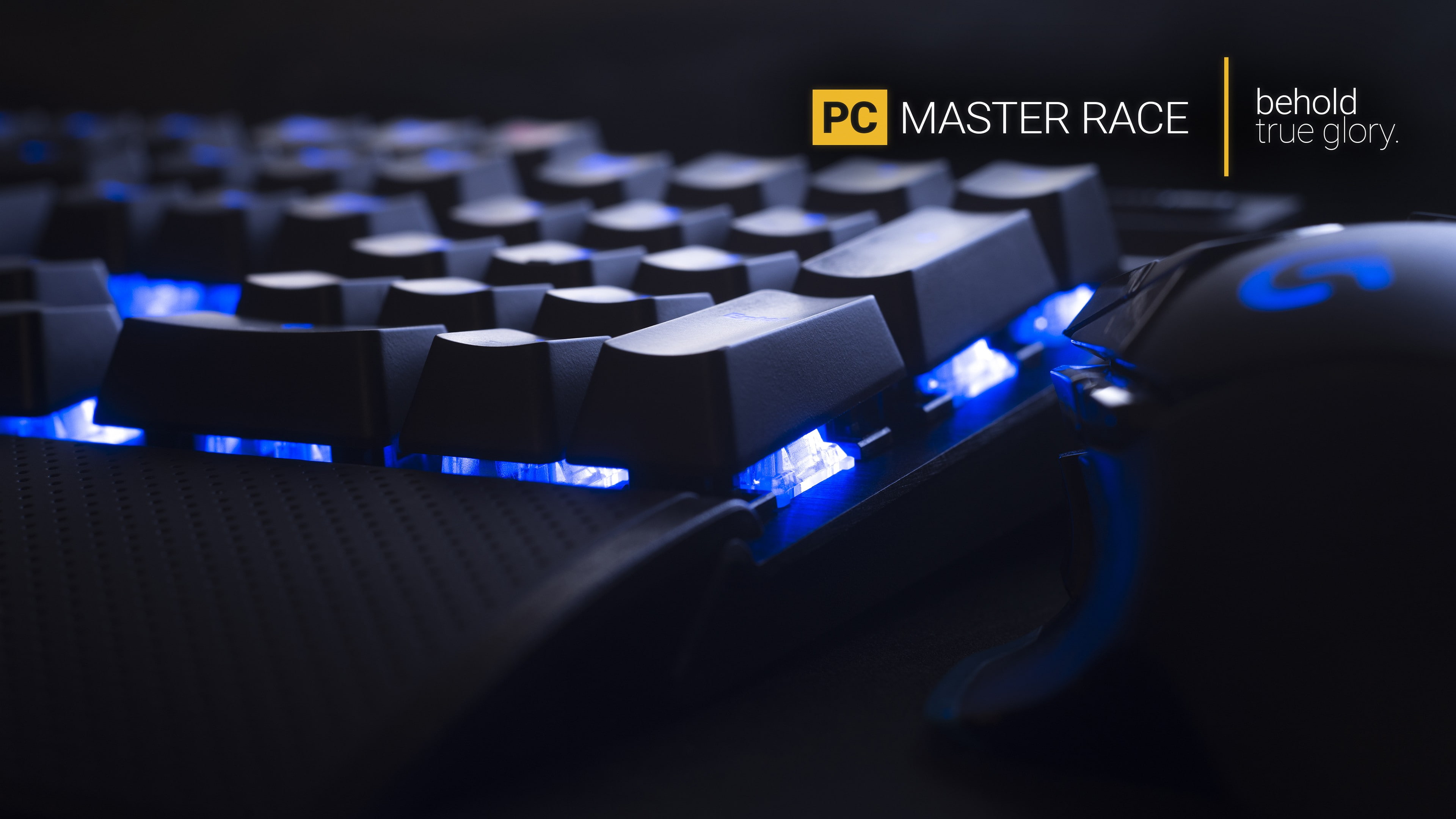 blue, PC Master  Race, digital art, computer, hardware, computer mice