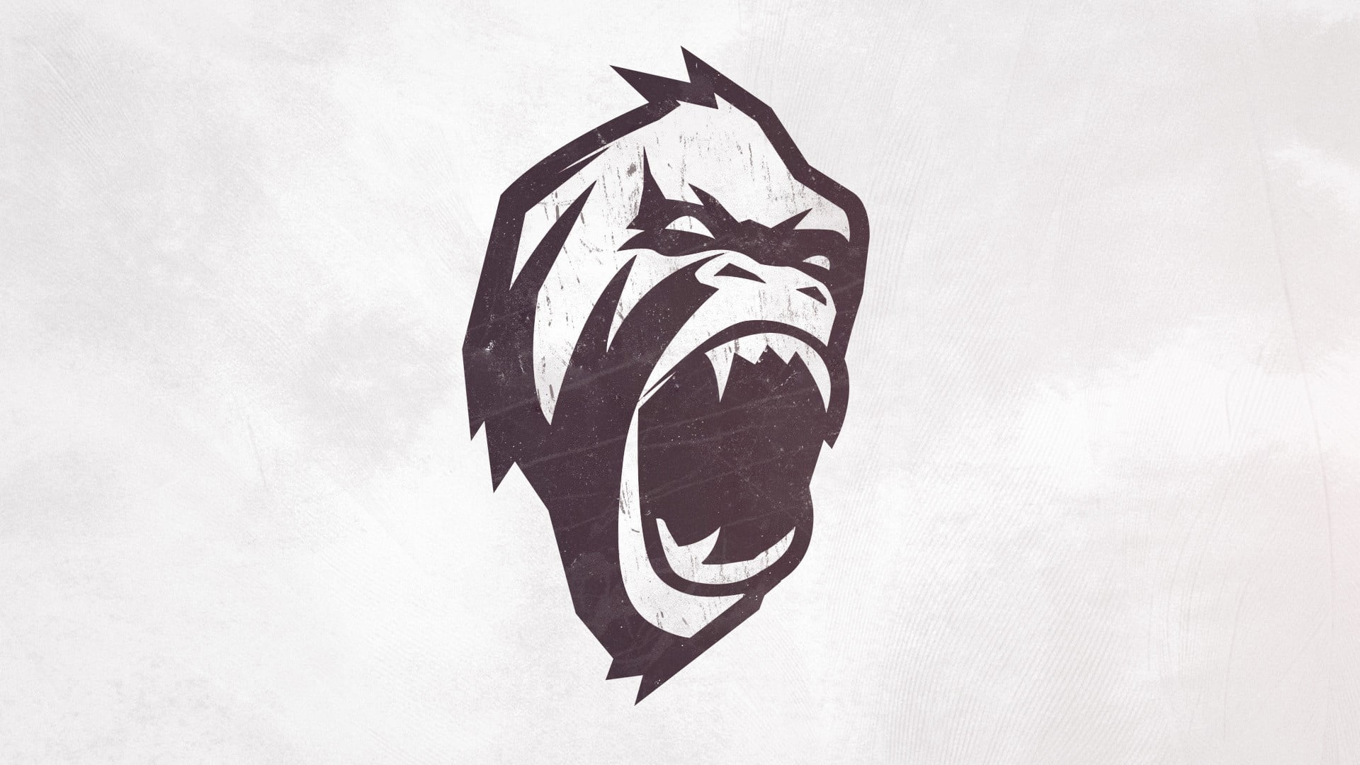 gorilla logo, gorillas, grunge, soft gradient , vector, creativity