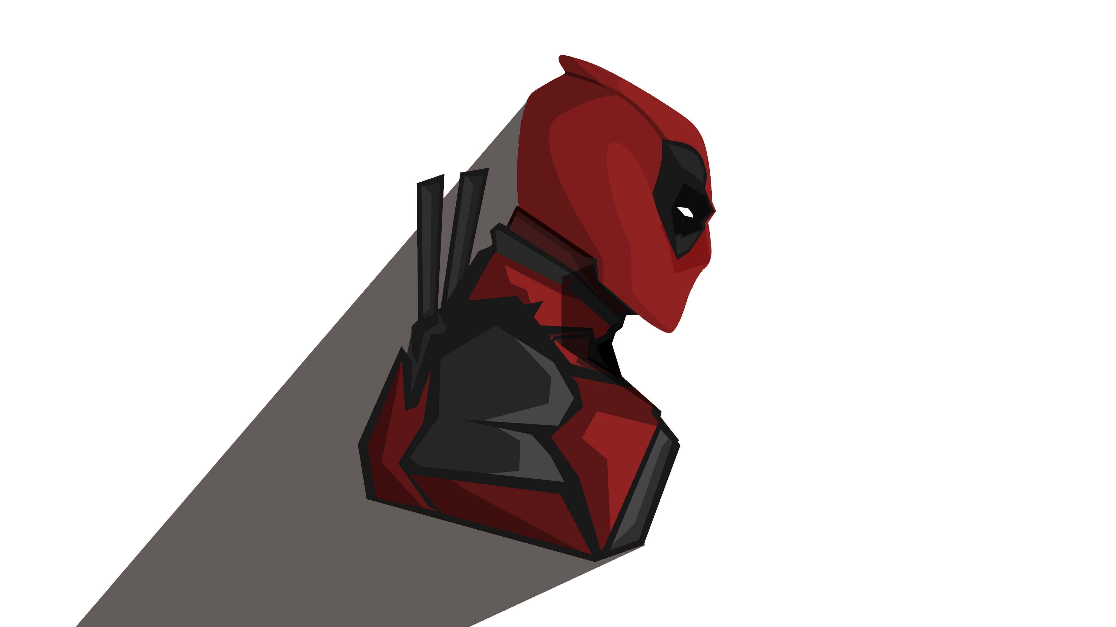Deadpool, artwork, antiheroes, simple background, white background