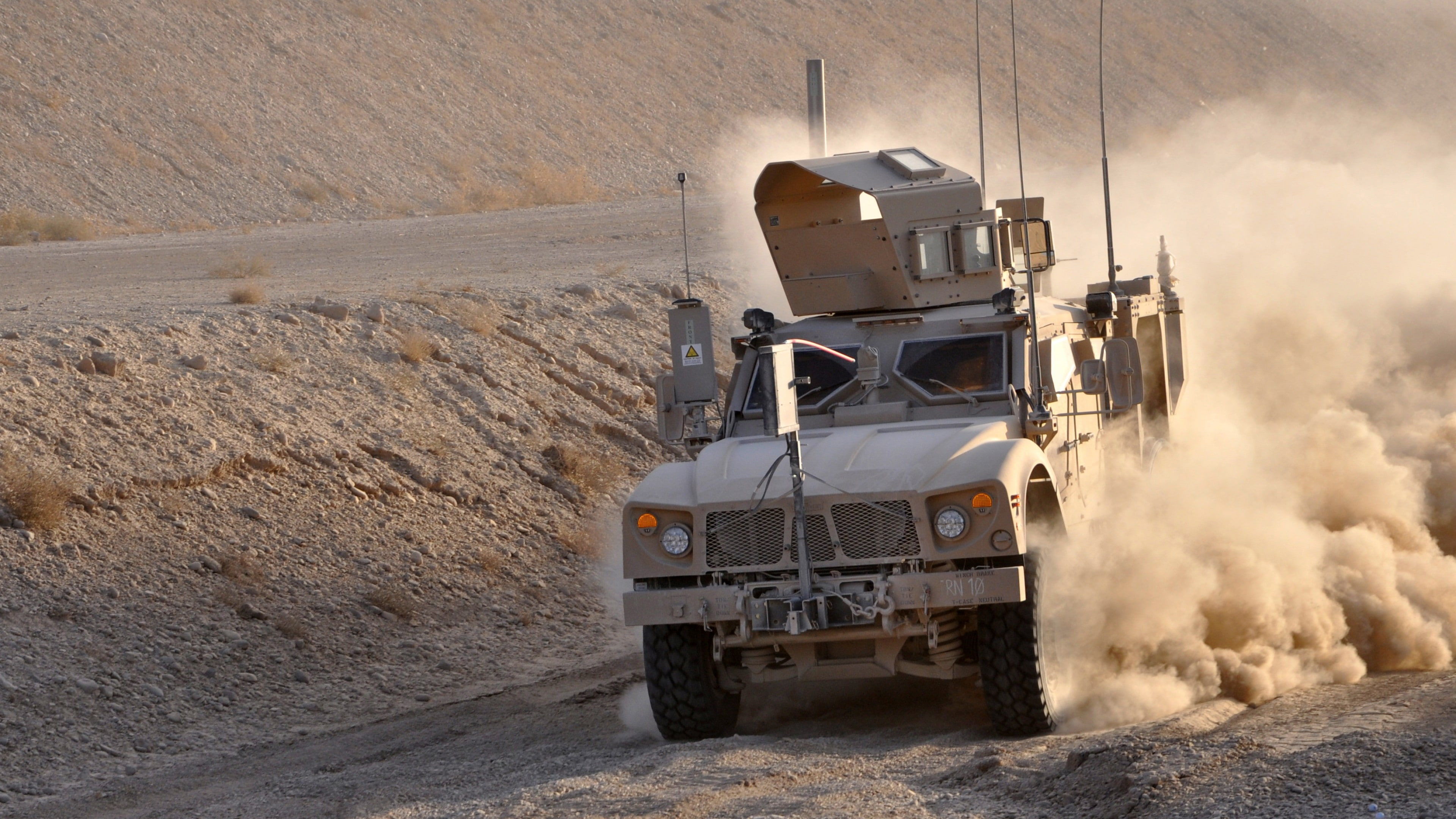 brown military APV, M-ATV, Oshkosh, MRAP, TerraMax, infantry mobility vehicle