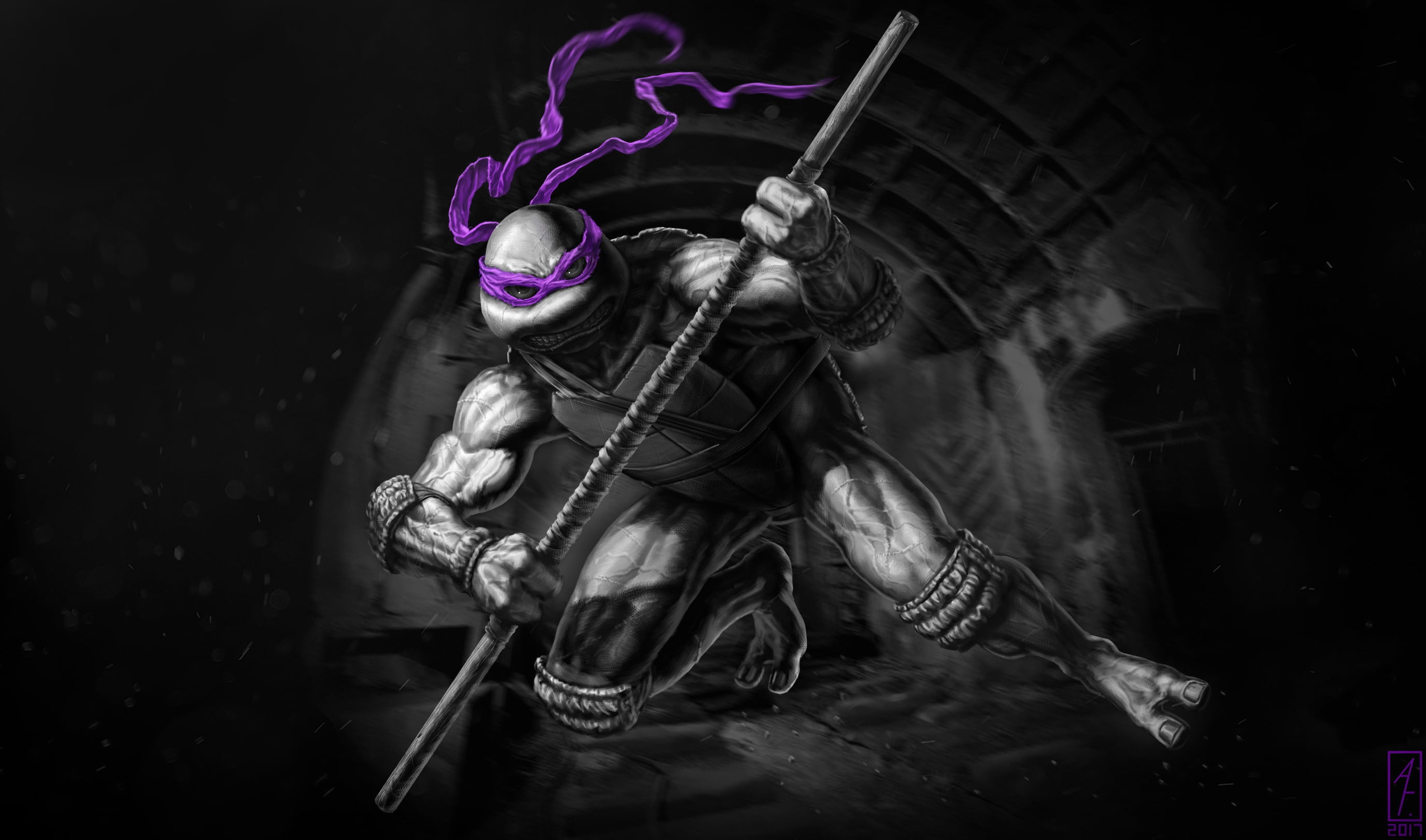 Ninja, TMNT, Donatello, Teenage Mutant Ninja Turtles, Concept Art