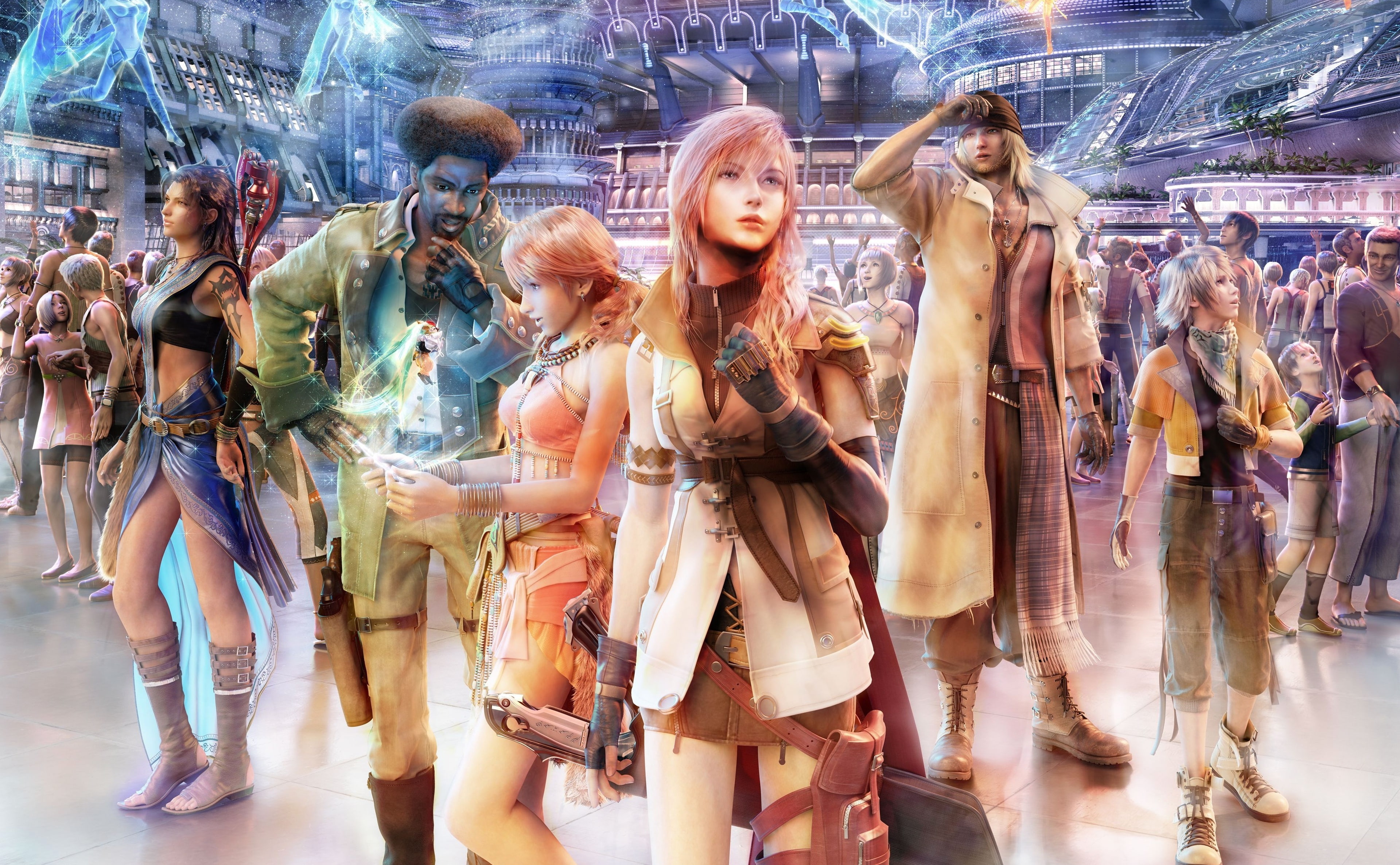 FFXIII Group on Nautilus, Final Fantasy digital wallpaper, Games