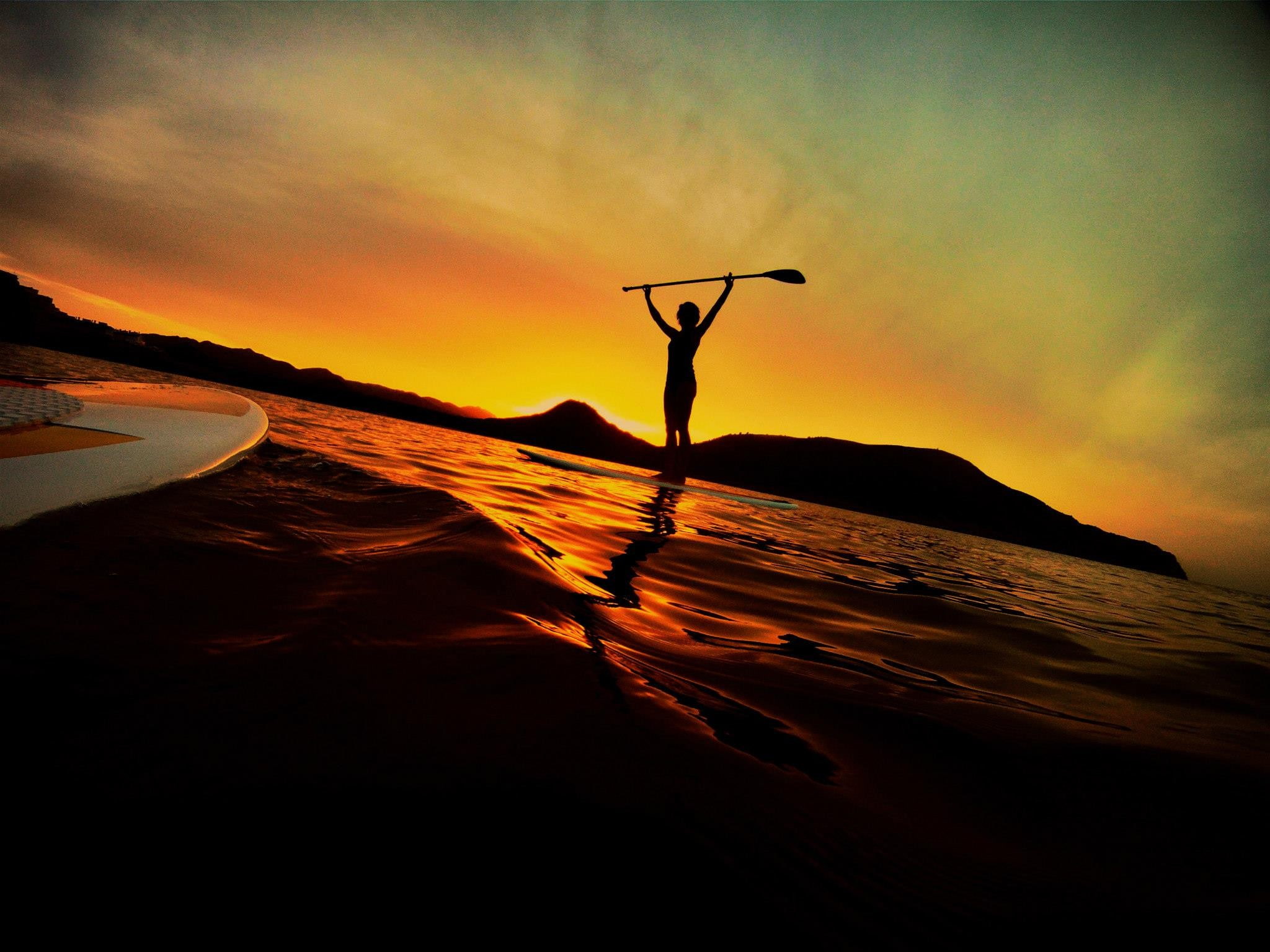 Free download | HD wallpaper: board, ocean, paddleboarding, stand ...