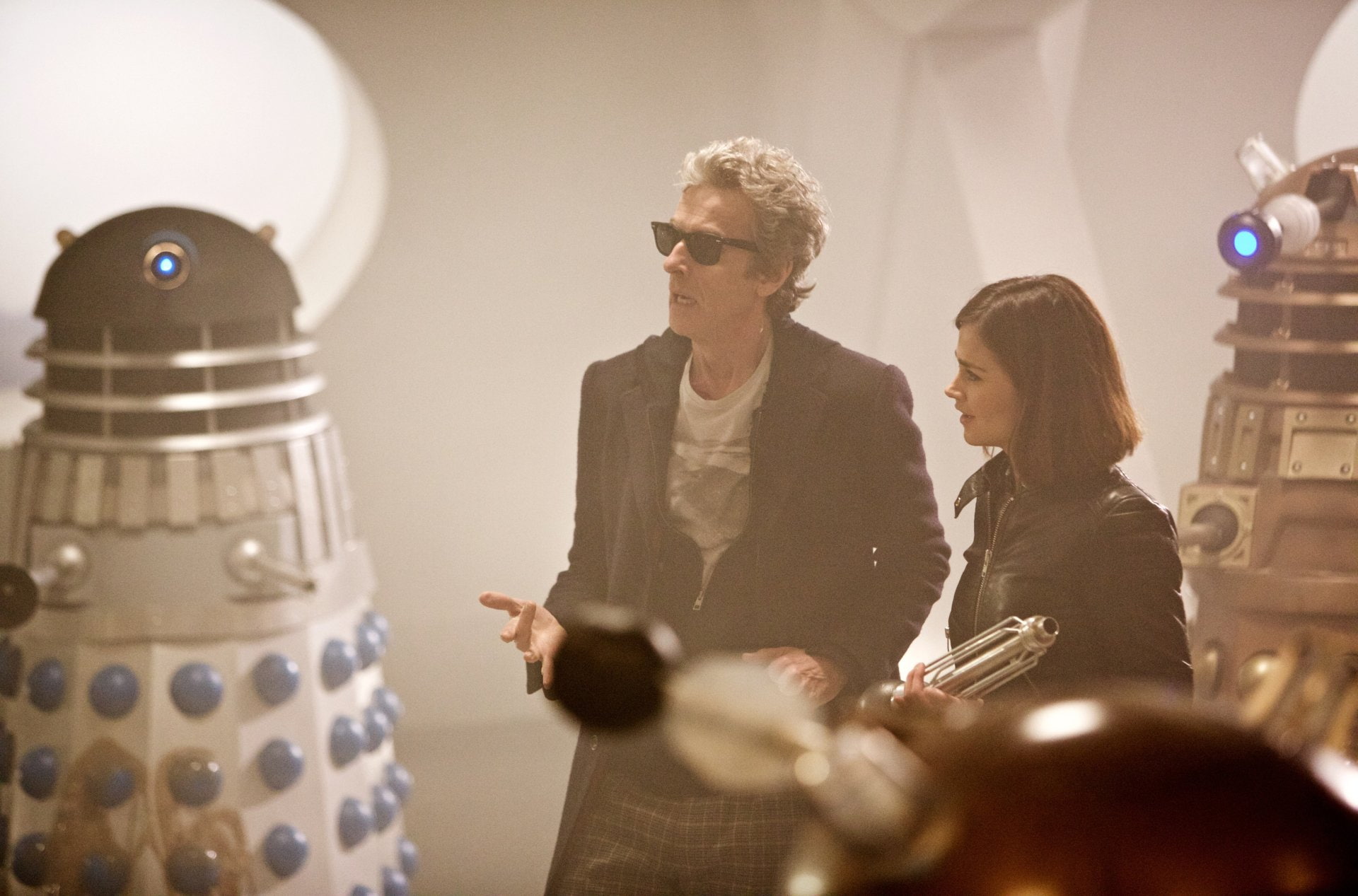 TV Show, Doctor Who, 12th Doctor, Clara Oswald, Dalek, Jenna Coleman