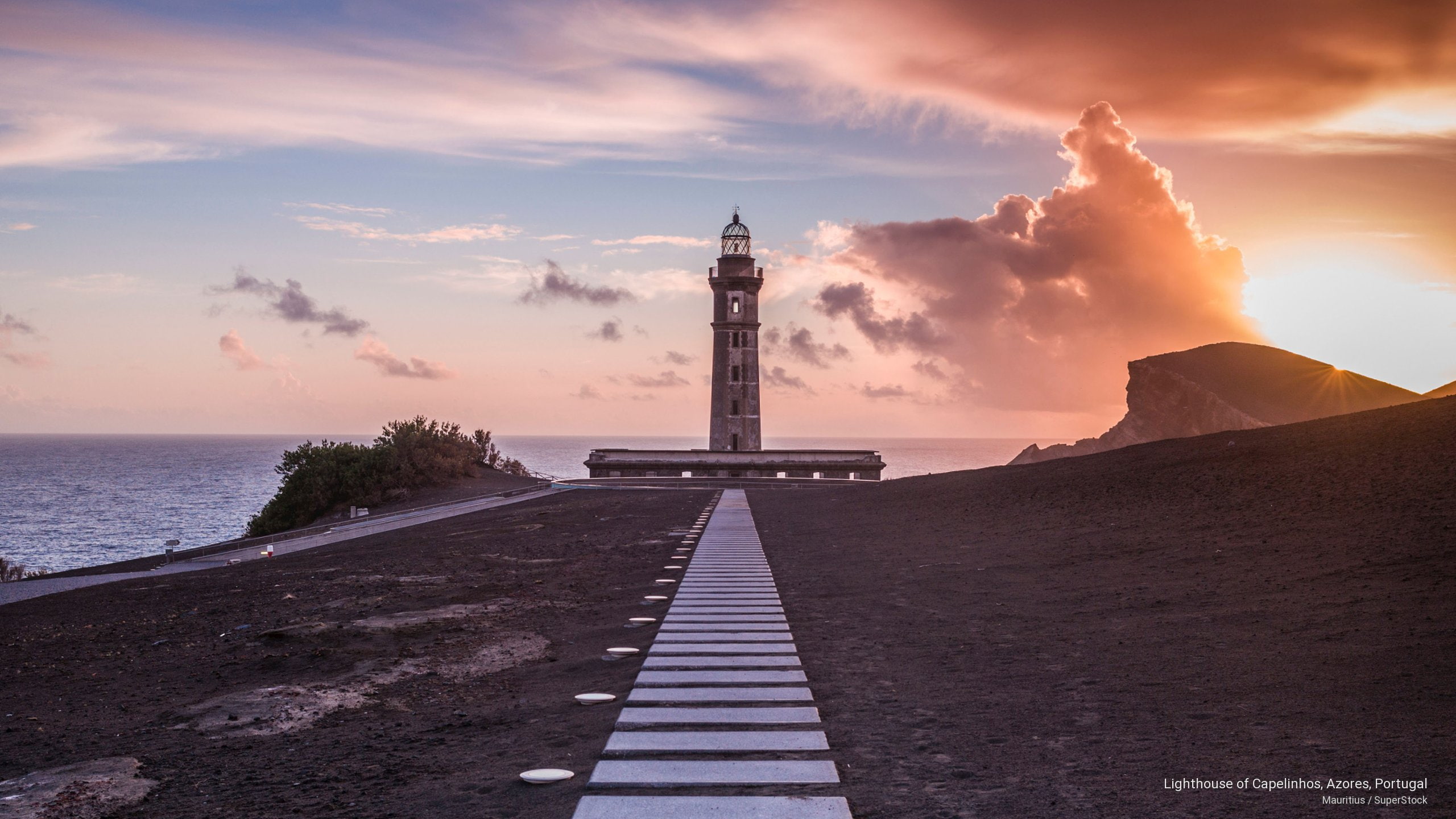 Lighthouse of Capelinhos, Azores, Portugal, Architecture