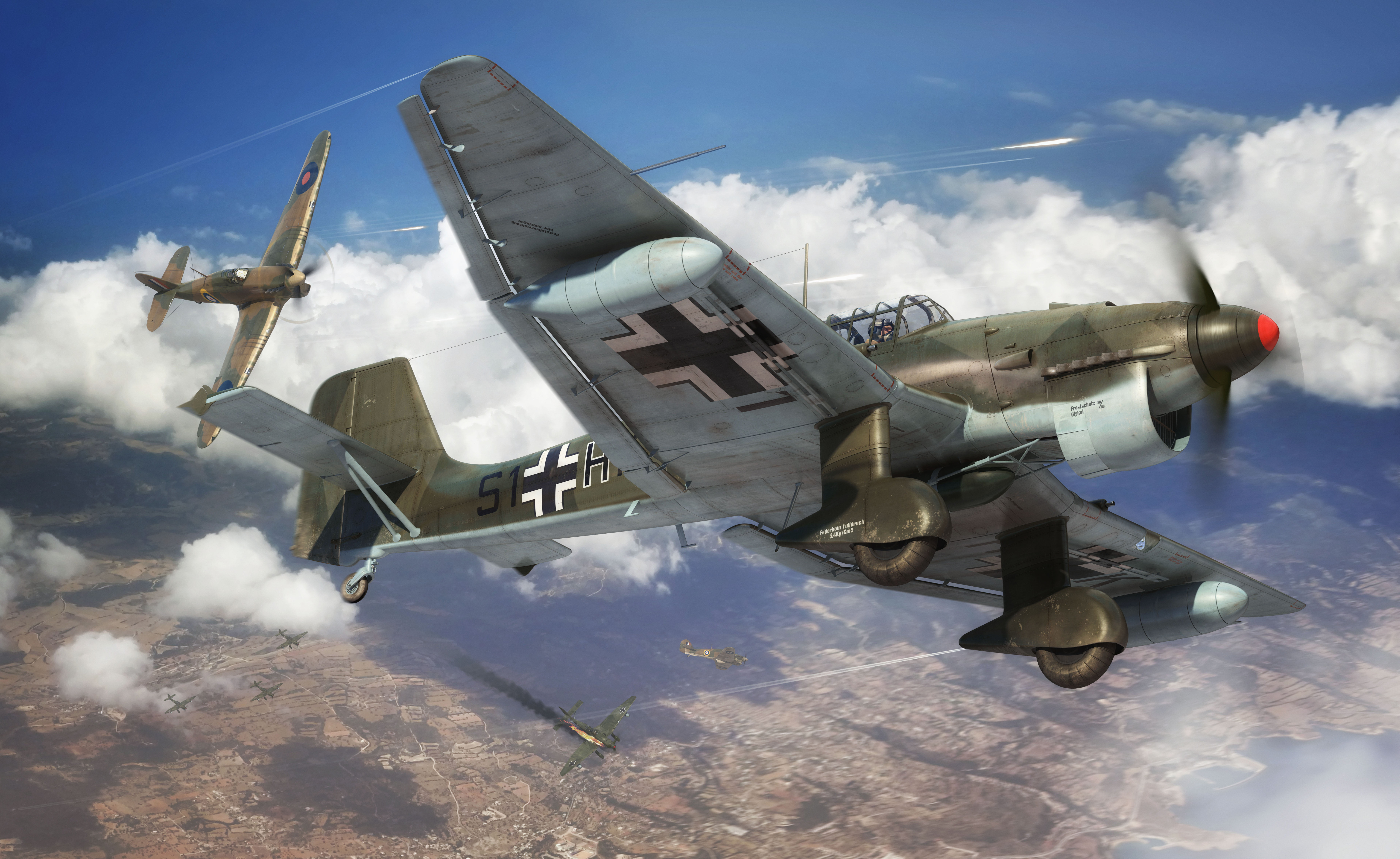 World War II, military, military aircraft, airplane, Boxart