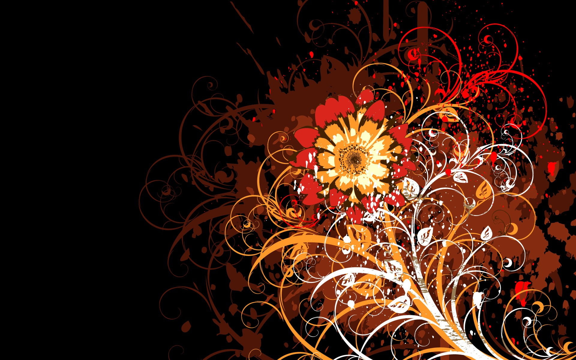 flower, pattern, Vector
