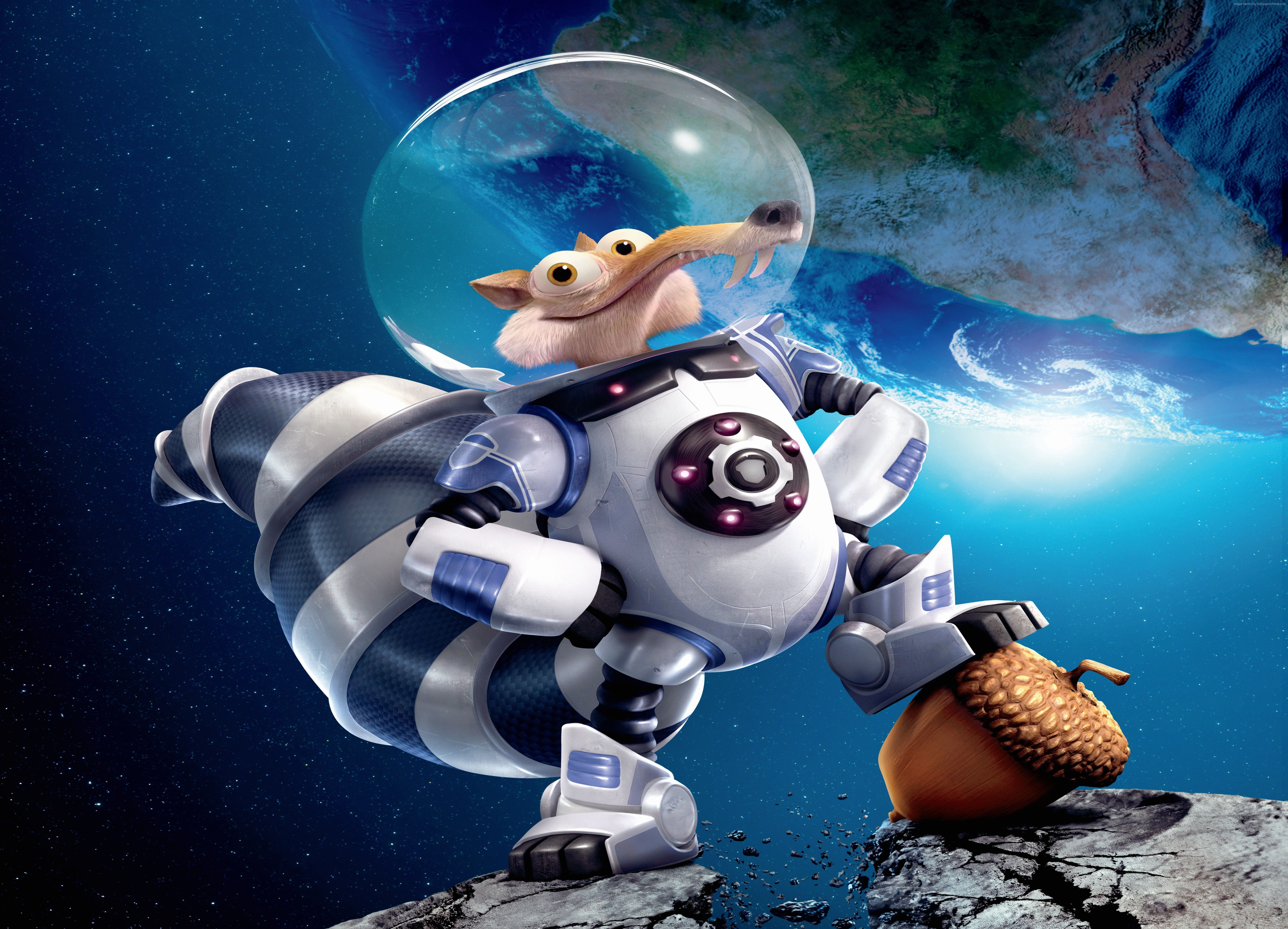 Ice Age 5: Collision Course, space, squirrel, best animations of 2016